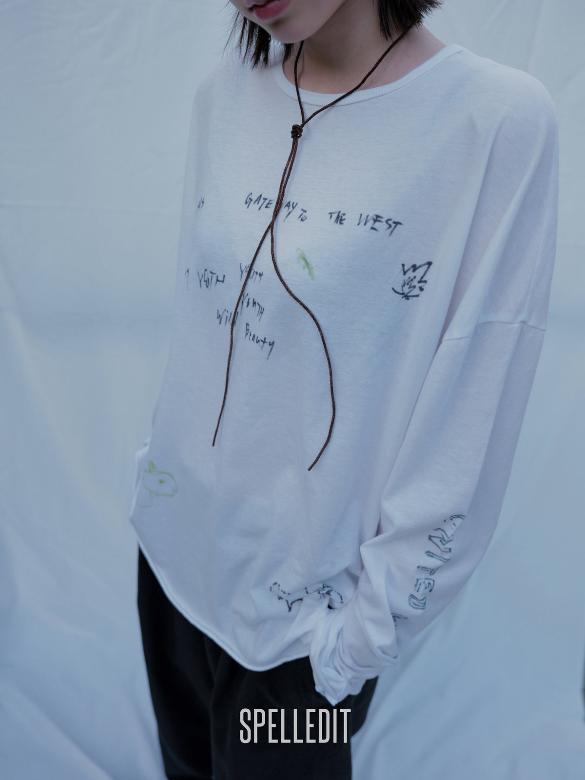 HAND DRAWN LONG SLEEVE T-SHIRT