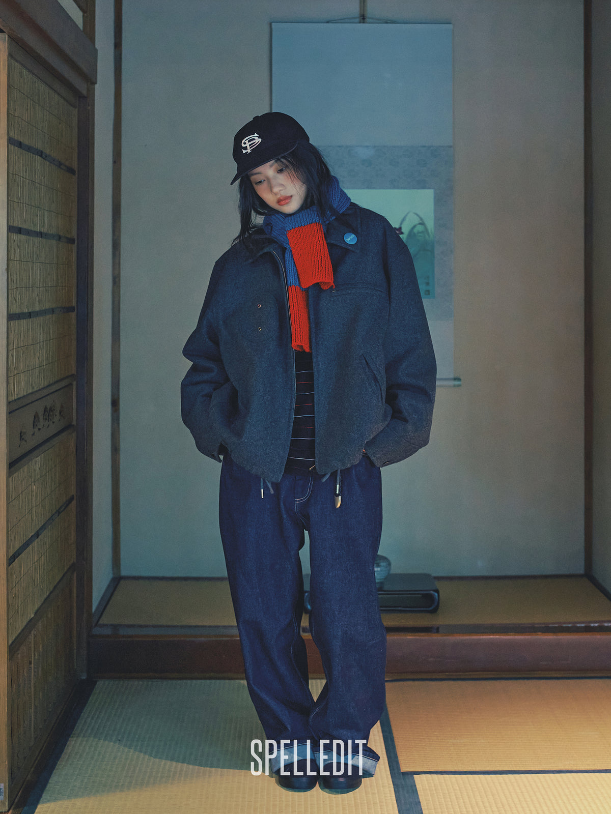 Melton Zip up Blouson