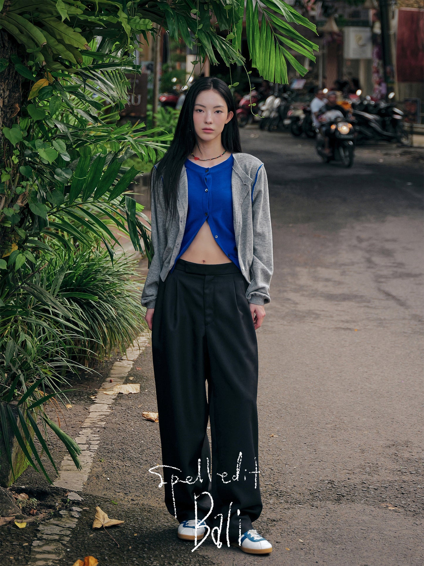 BUCKLE DETAIL SLACKS