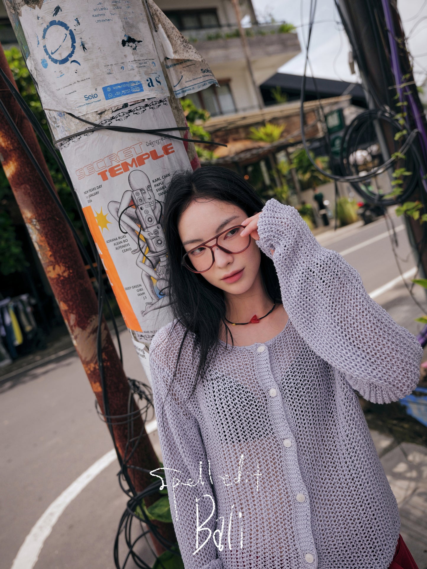 HACHI BOAT NECK CARDIGAN