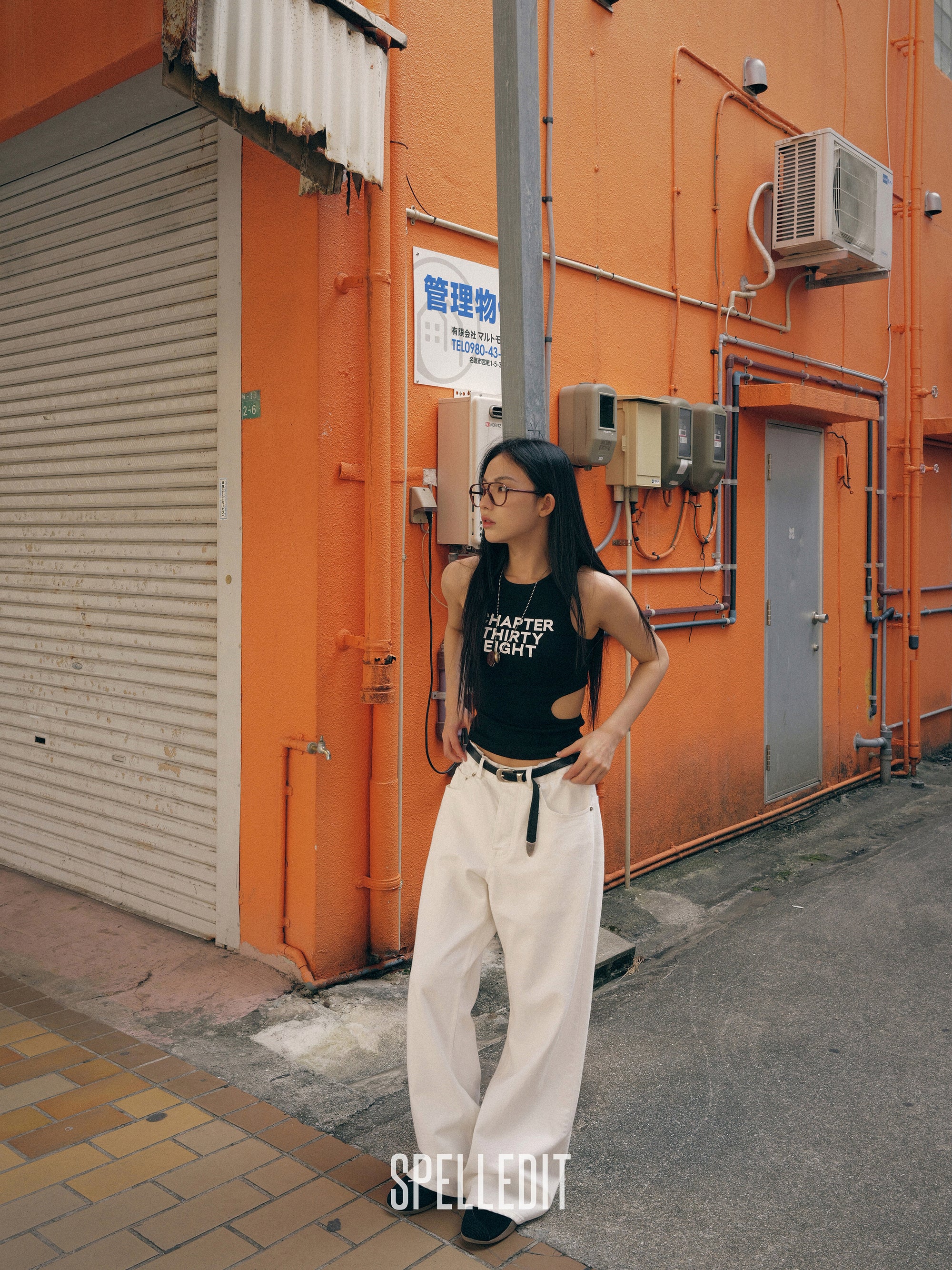 WAIST CUT-OUT SLEEVELESS