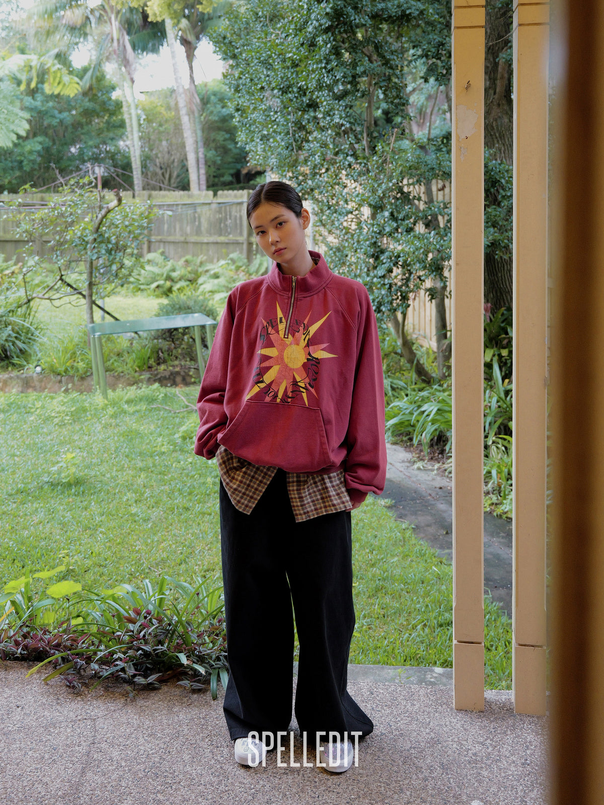 SUNSHINE HALF-ZIP SWEATSHIRT