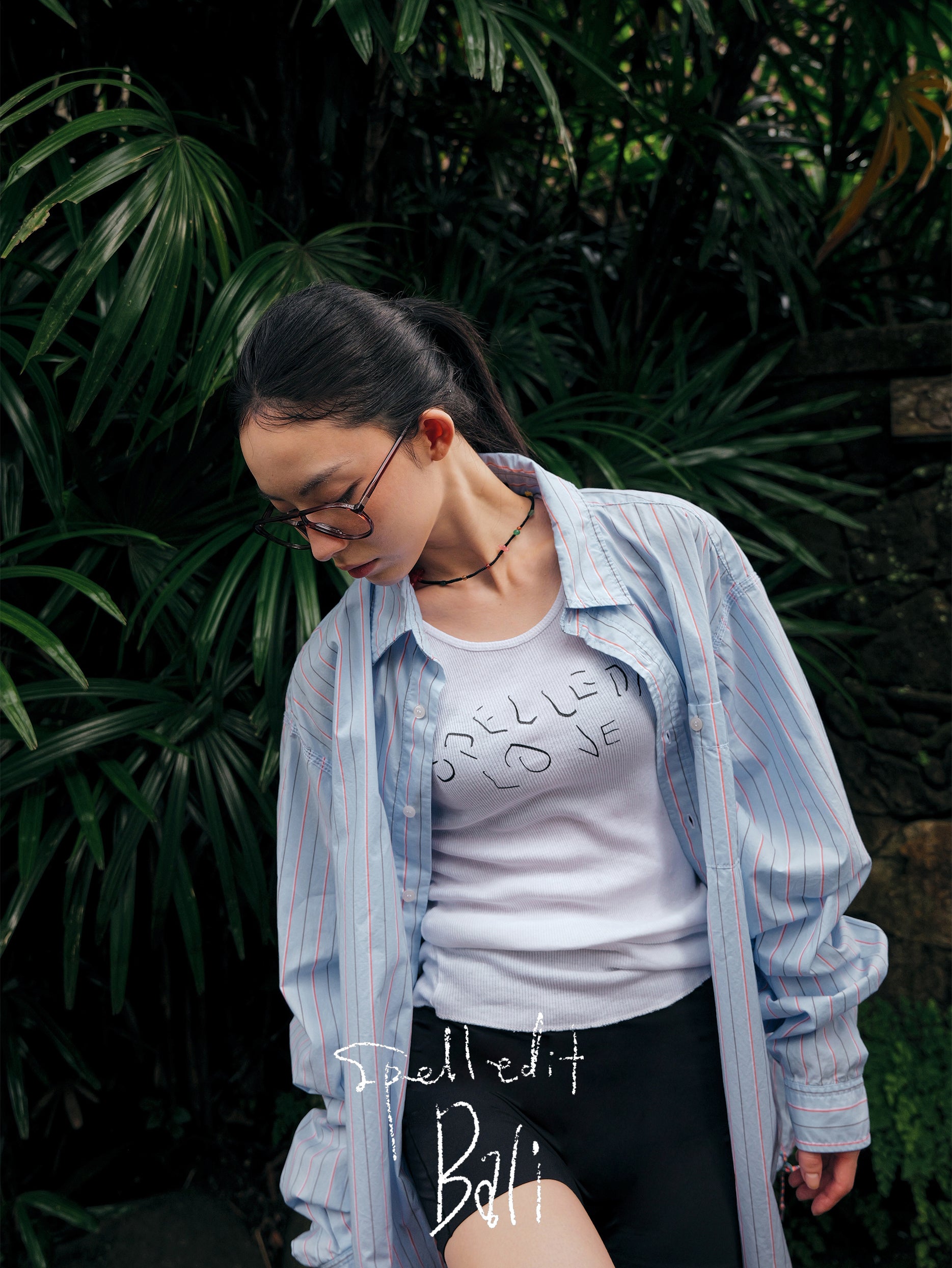 CHAIN STITCH STRIPE SHIRT