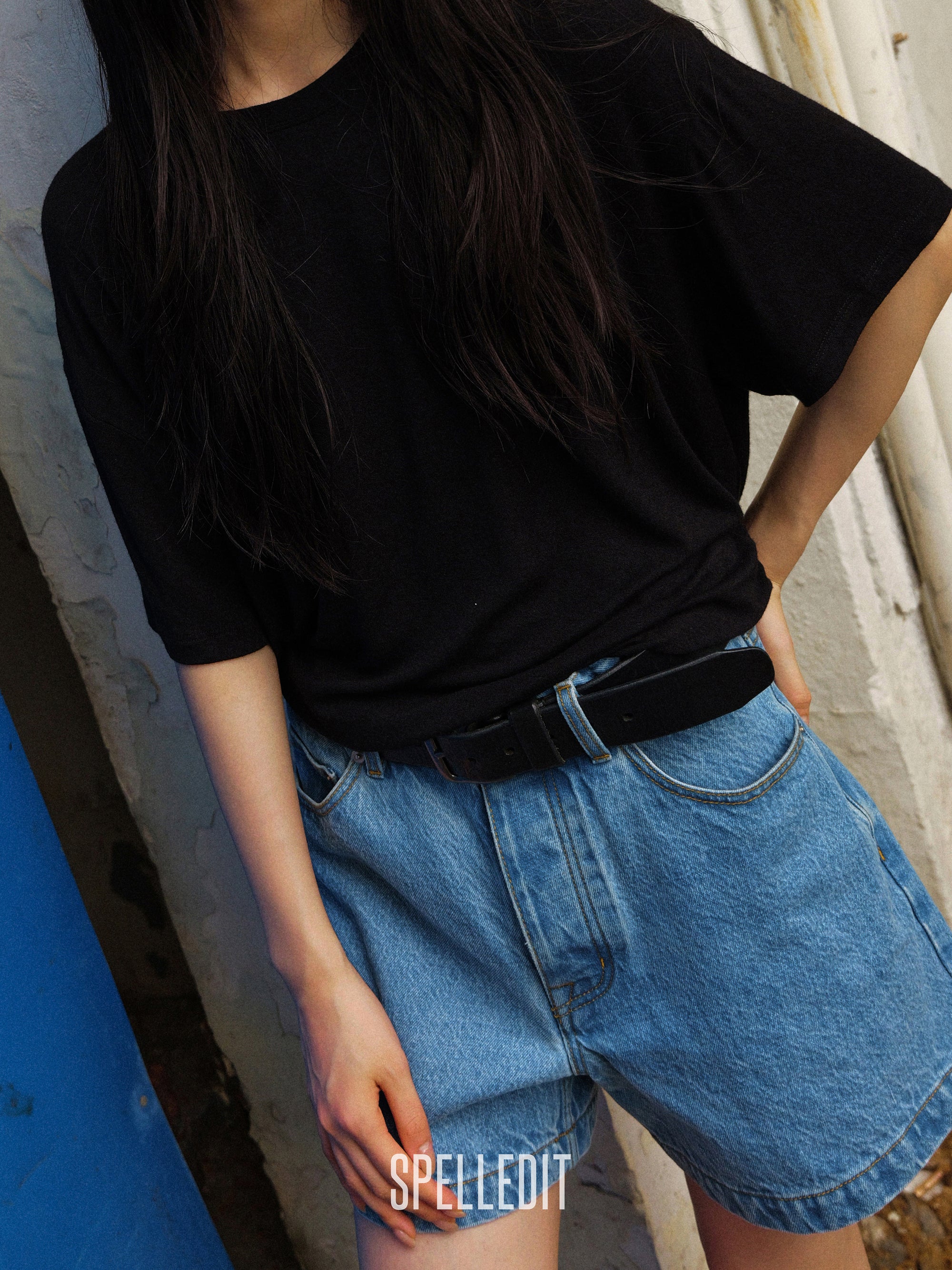 [6/22 PRE]DENIM 3/4 SHORTS
