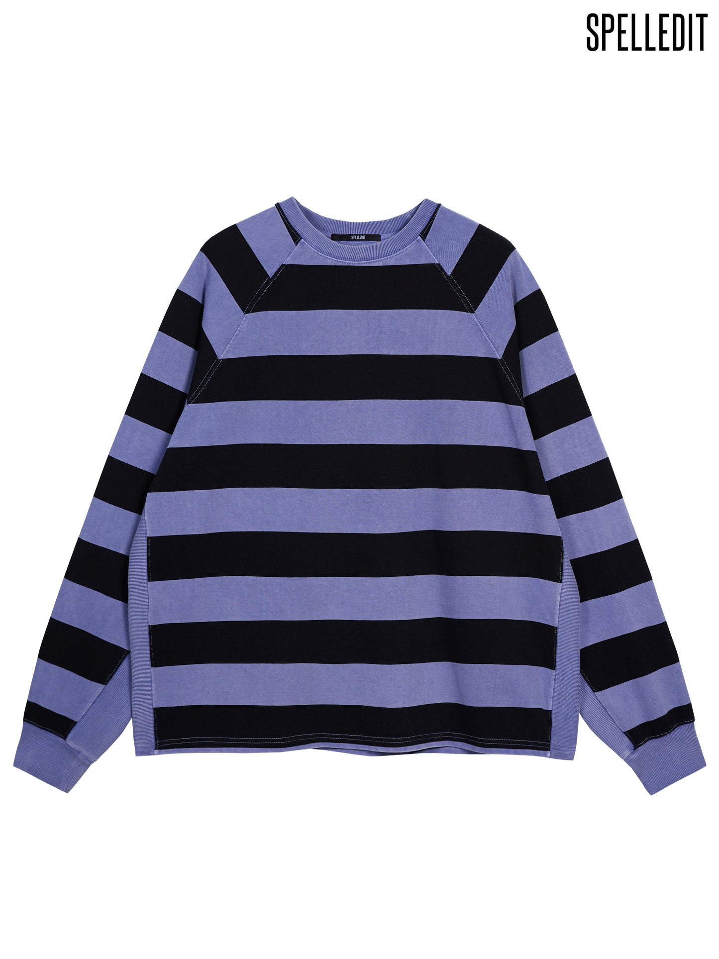 STRIPE DYED SWEATSHIRT DRESS