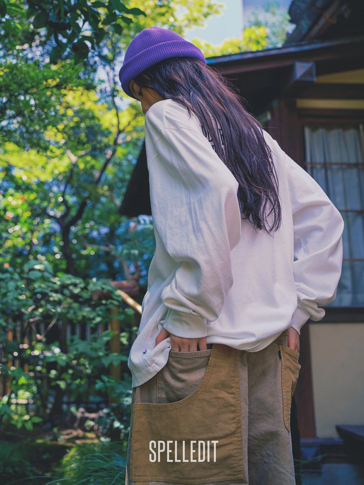 Contrast detailed Carpenter pants