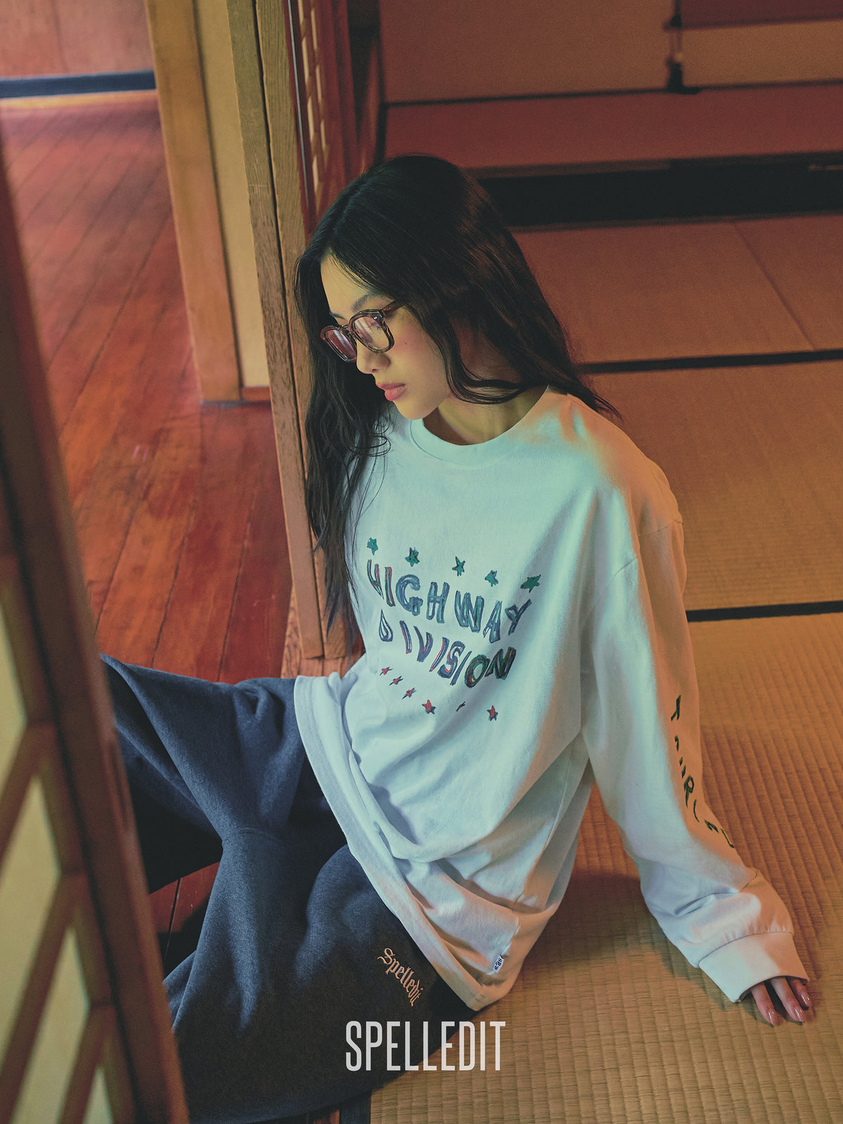Highway printed long sleeves tee
