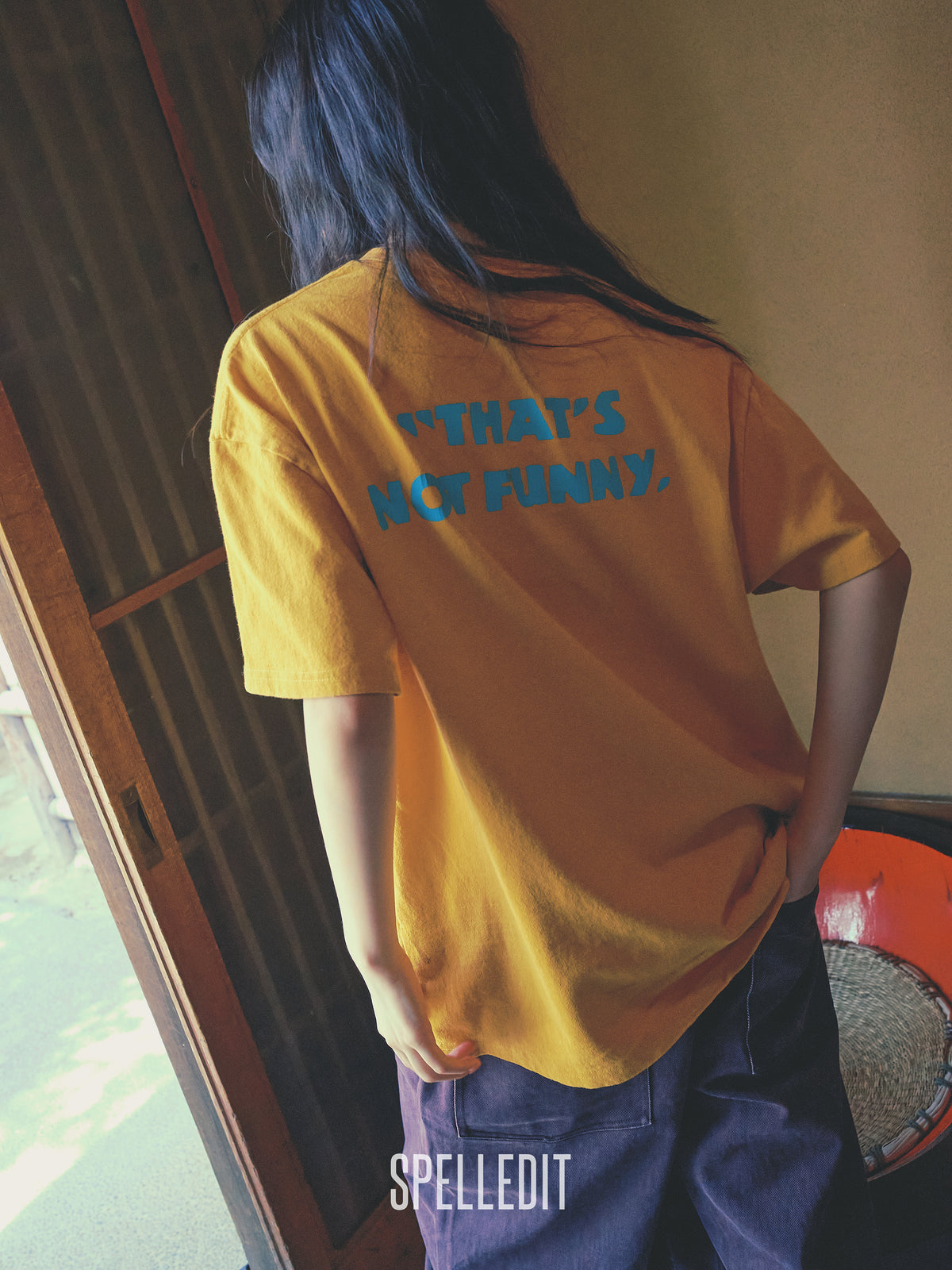 Not funny printed short sleeves tee