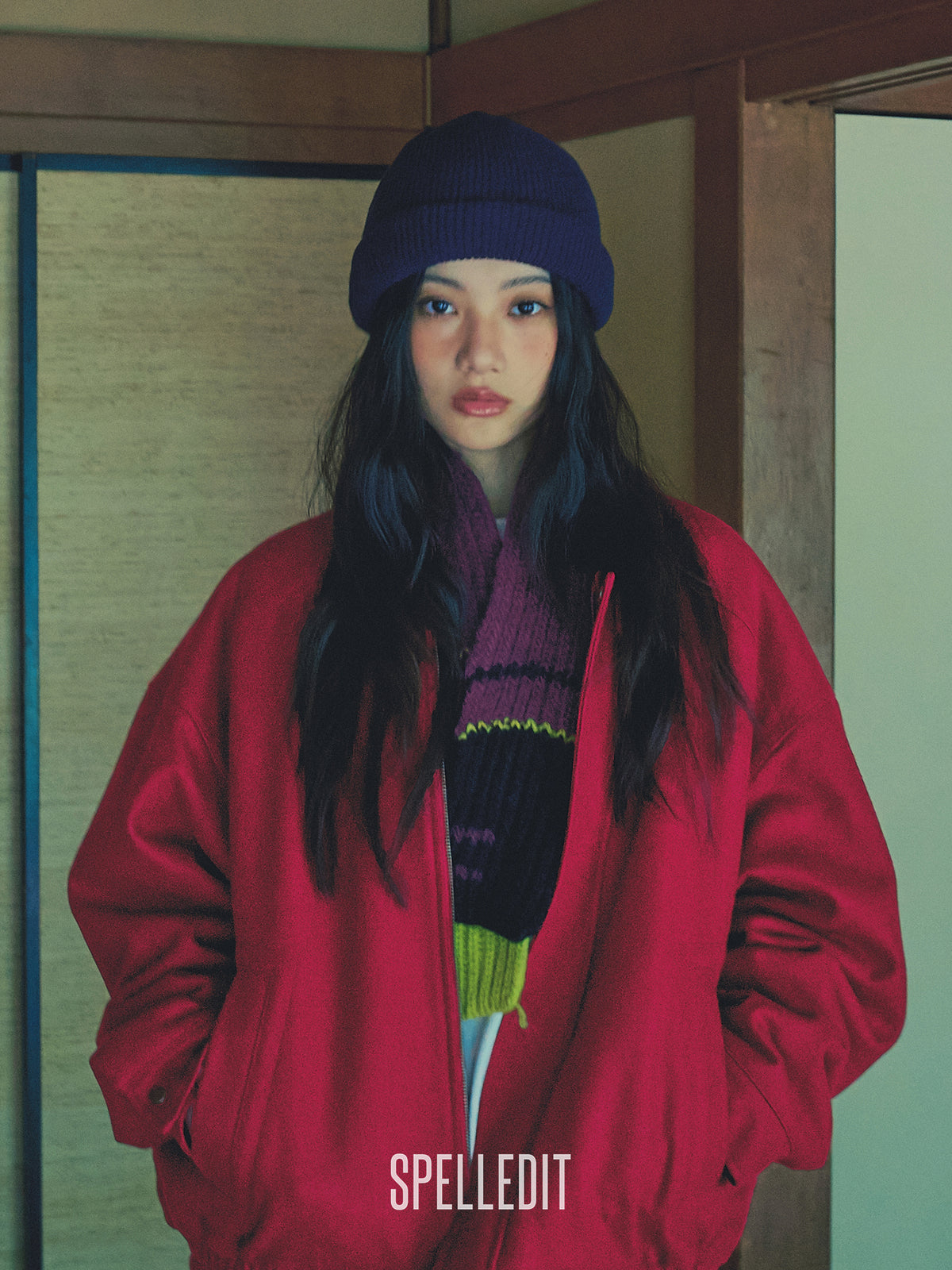 Melton Zip up Blouson