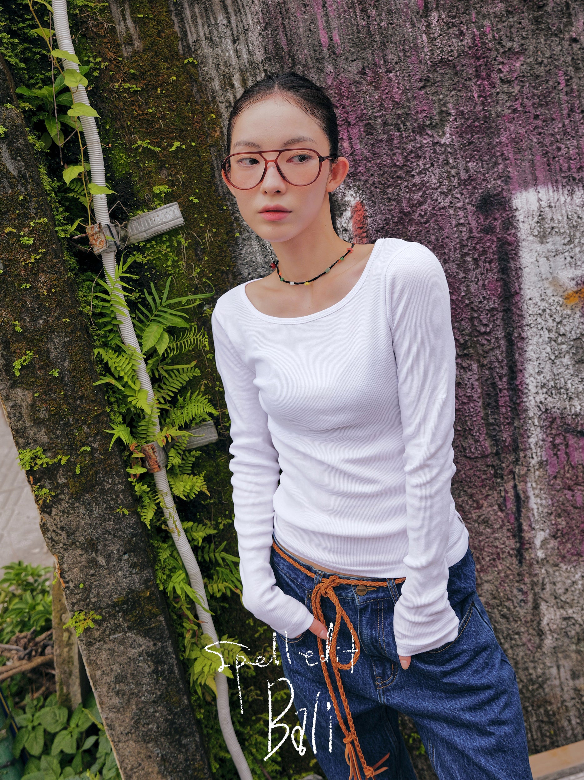 BOAT NECK LONG SLEEVE T-SHIRT