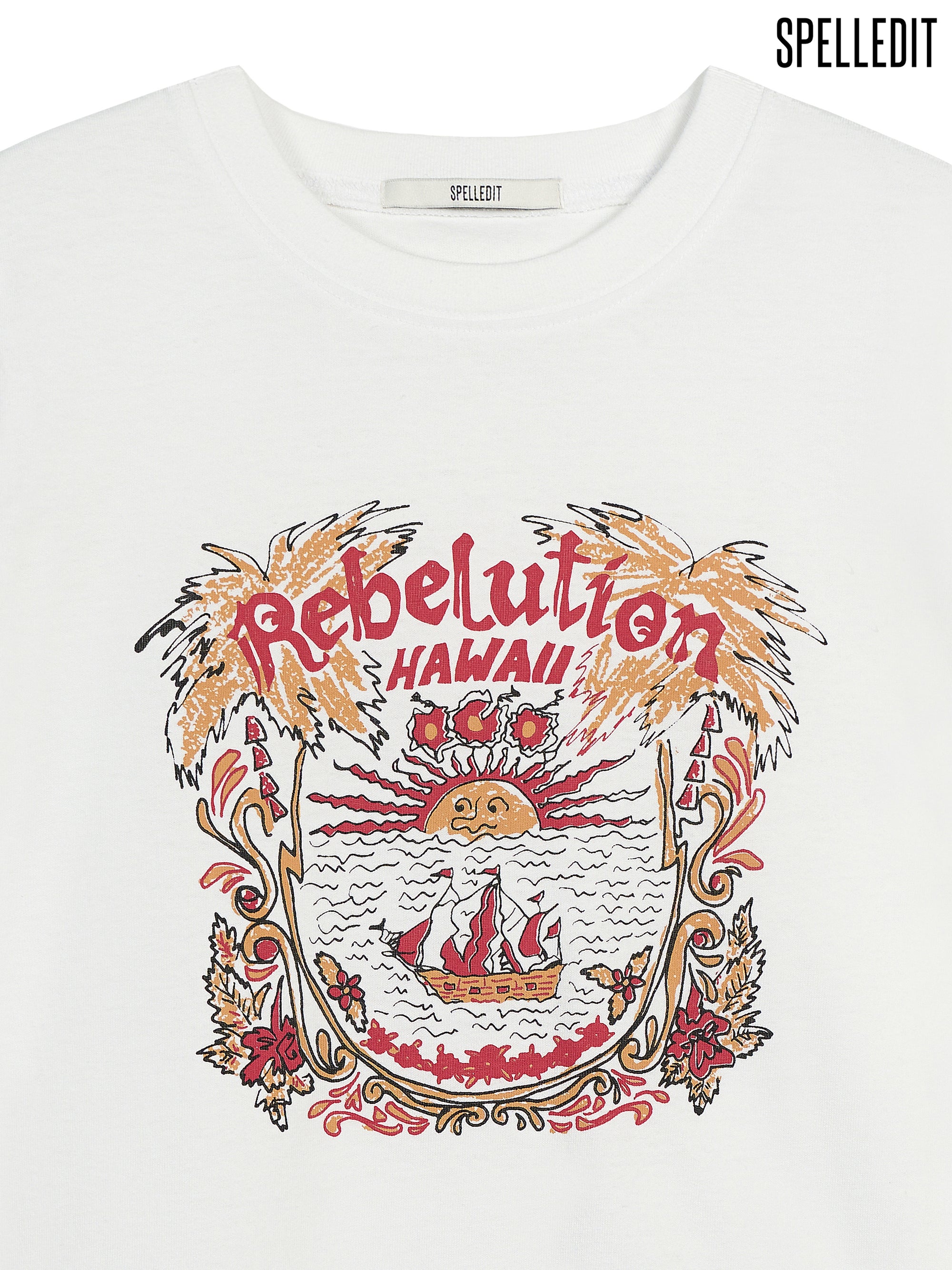 RED HAWAII T-SHIRT