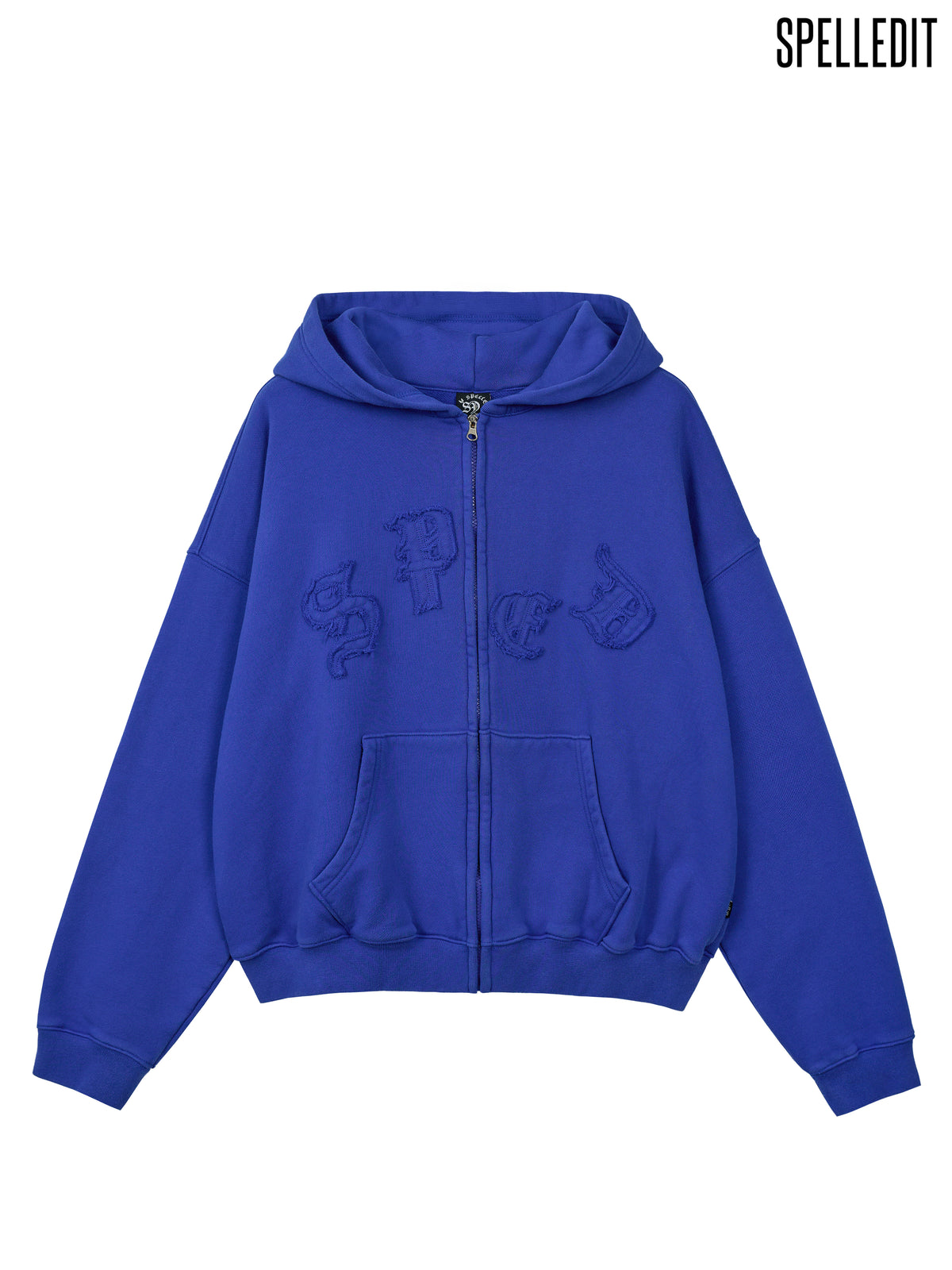 Logo Applique Hoodie zip up