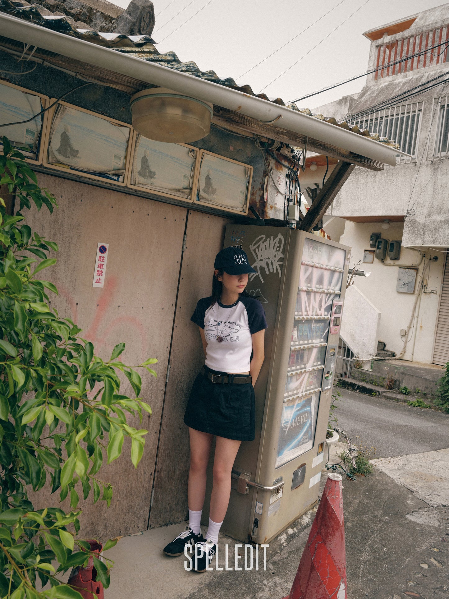 CROCODILE RAGLAN SLIM T-SHIRT