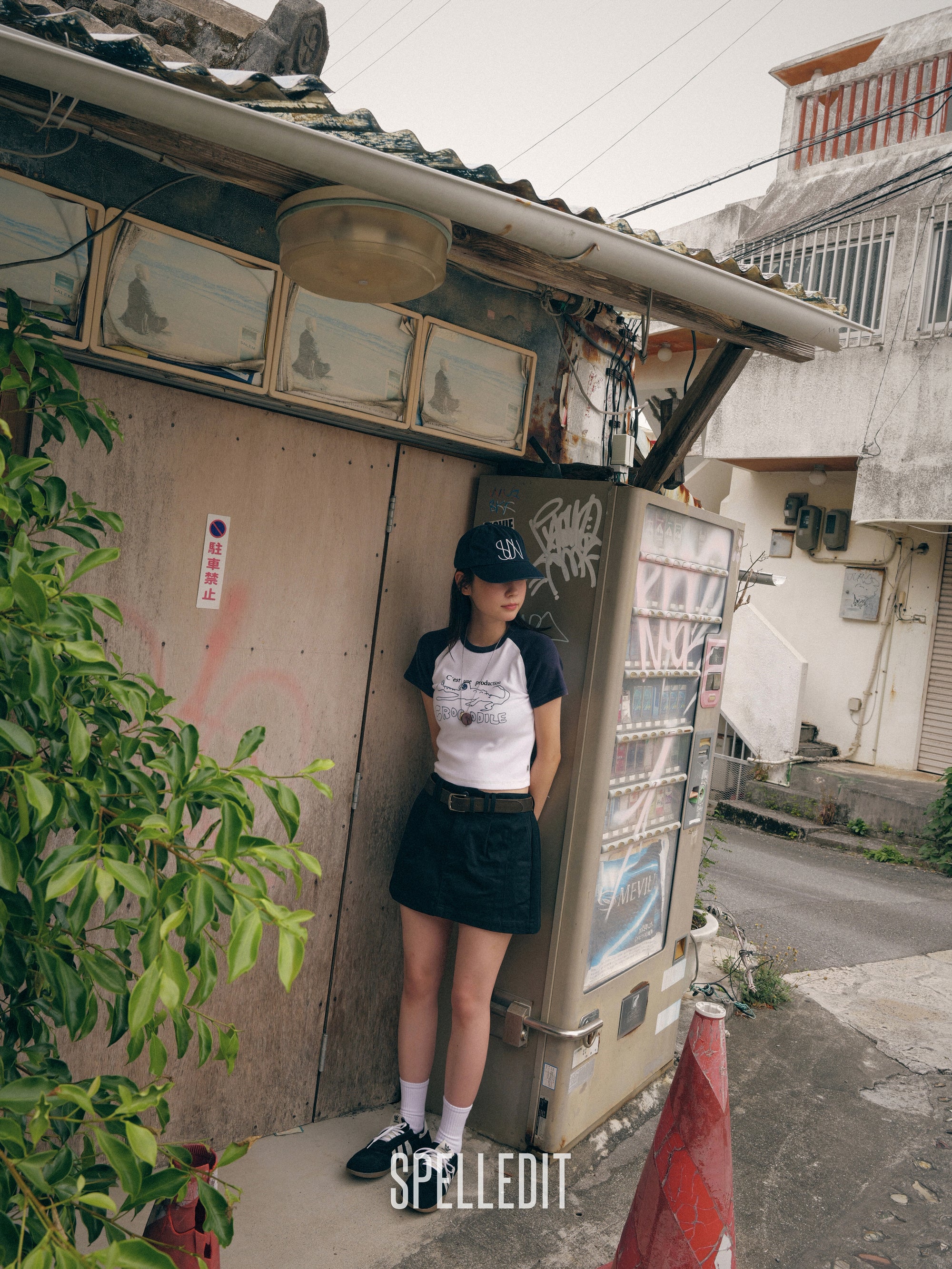 CROCODILE RAGLAN SLIM T-SHIRT