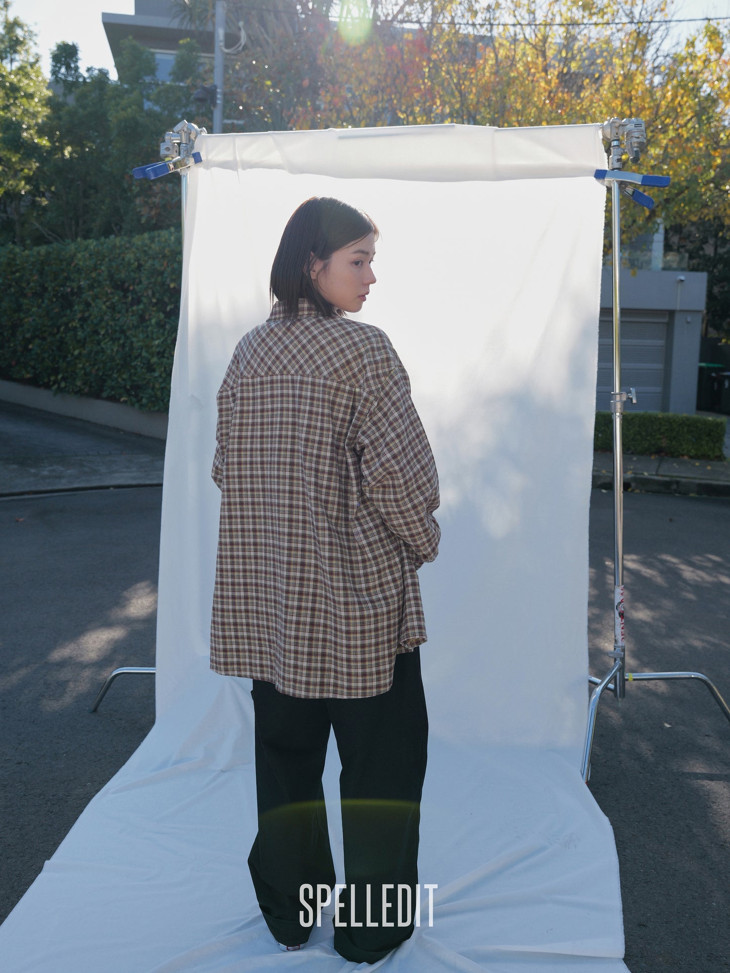 [9/7 PRE]PLAID OVERSIZED SHIRT