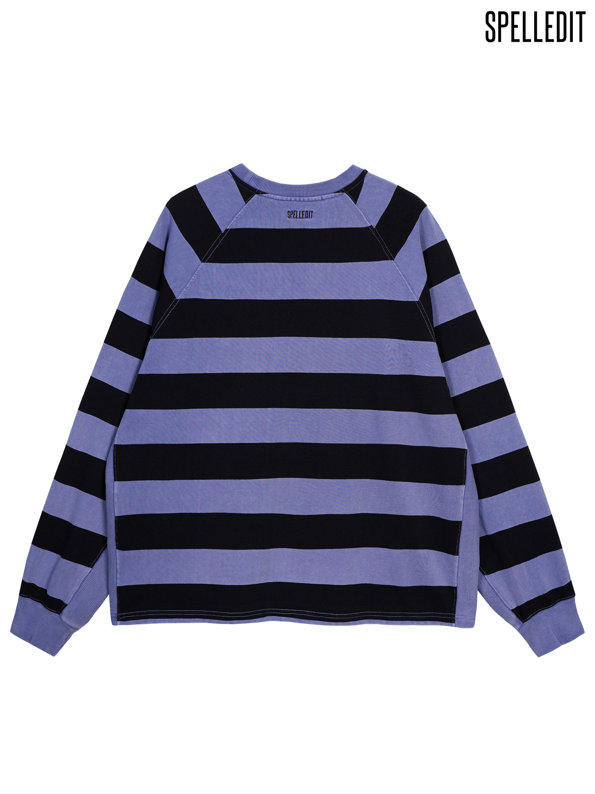 STRIPE DYED SWEATSHIRT DRESS