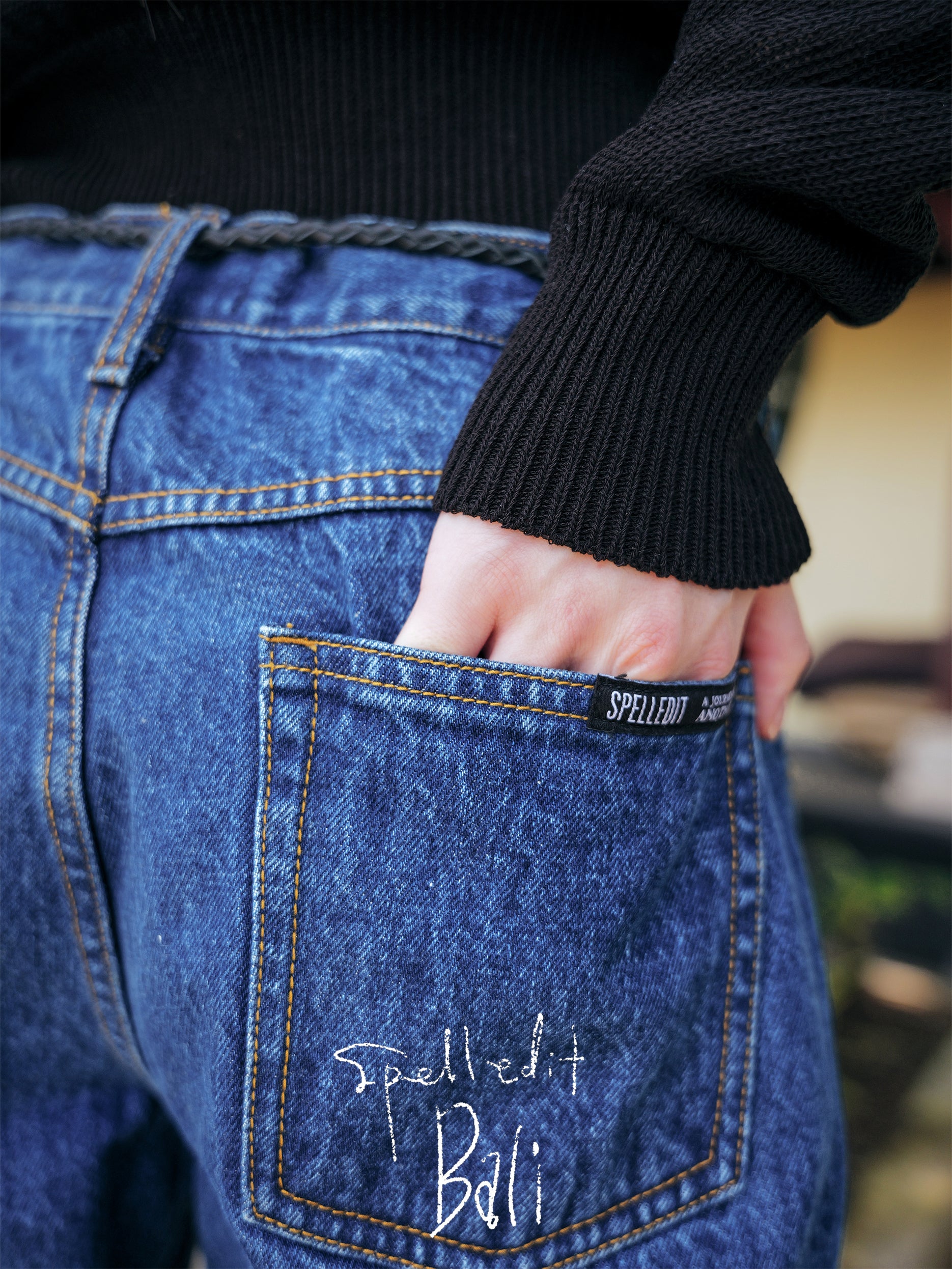 BOY-FIT DENIM PANTS