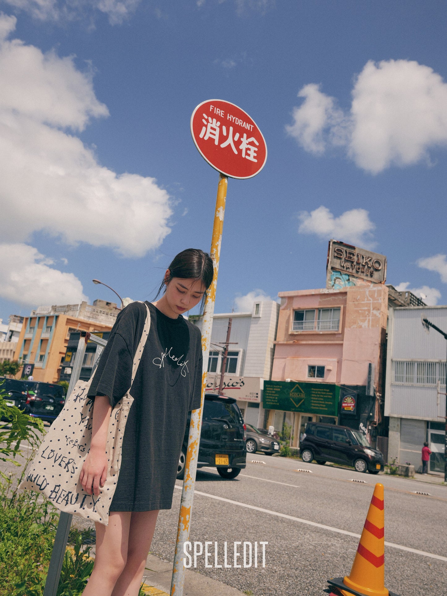 ROUND LOGO T-SHIRT DRESS