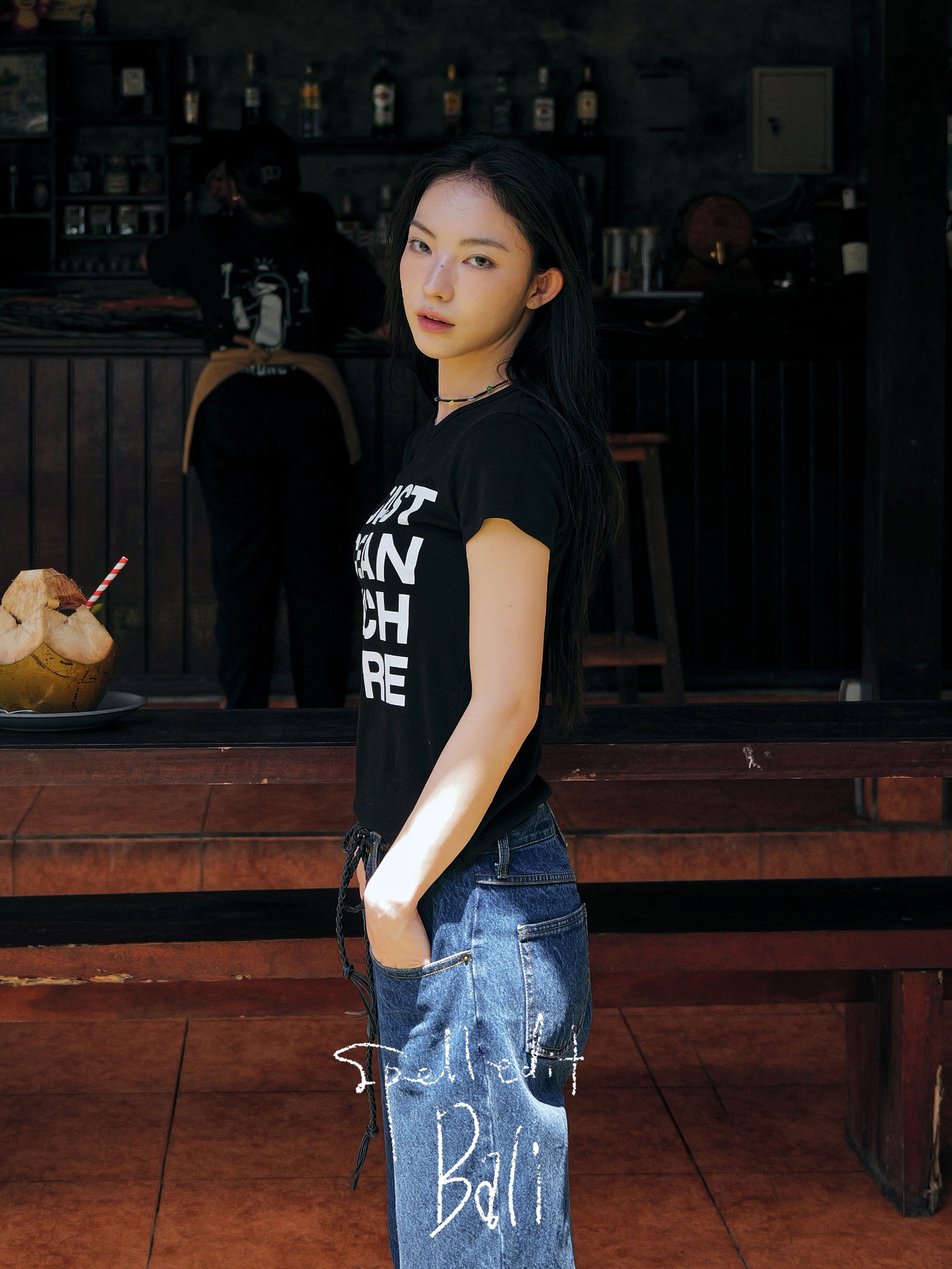 COASTAL WORDING PRINT T-SHIRT