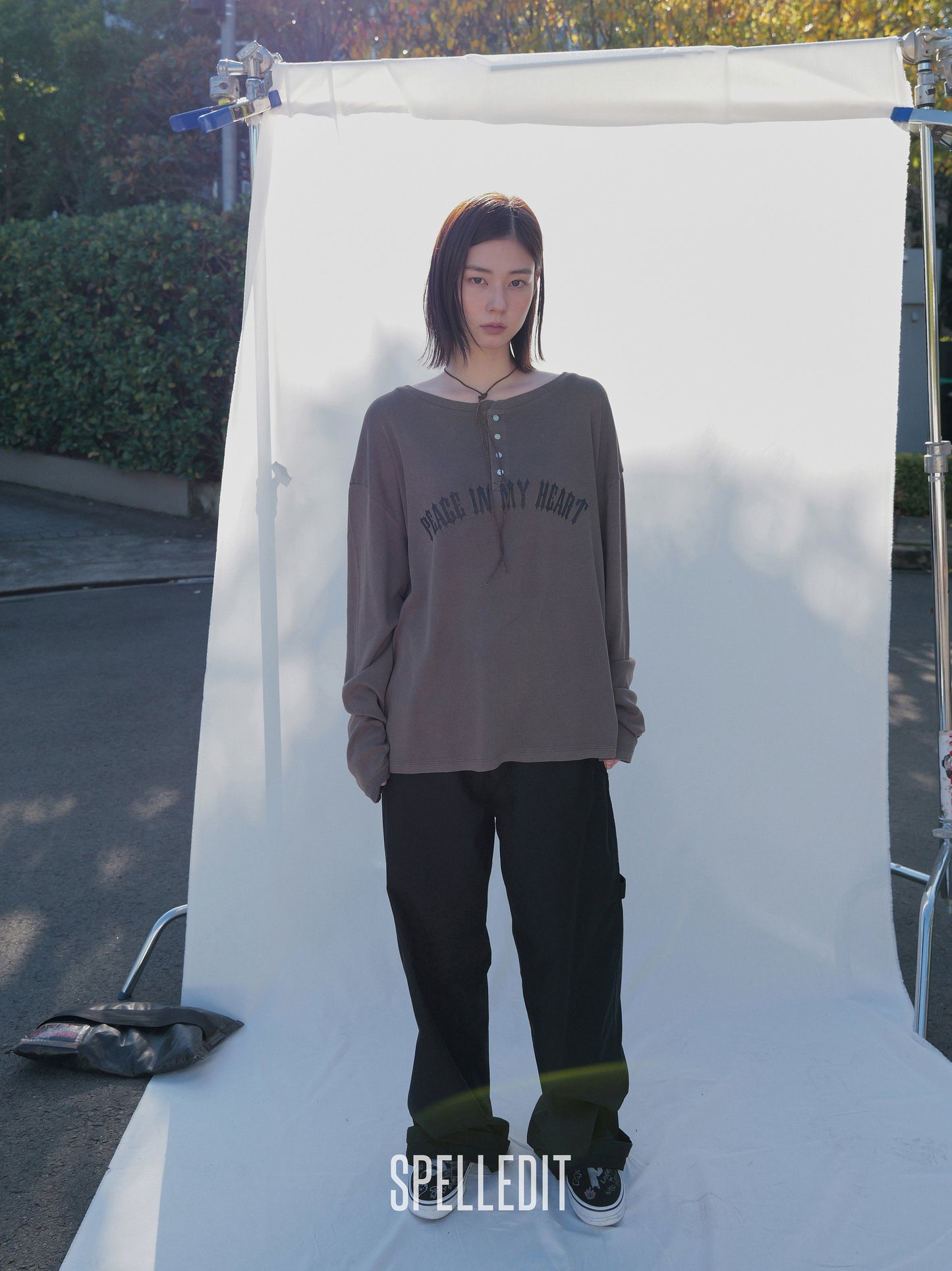 [9/7 PRE]LOOSE FIT HENLEY LONG SLEEVE T-SHIRT