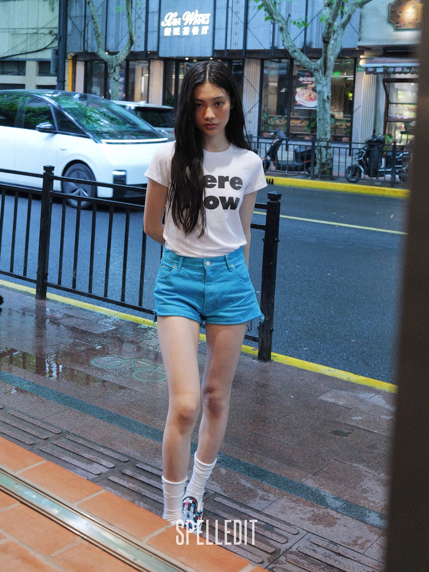 [6/22 PRE]ICE BLUE DENIM SHORTS
