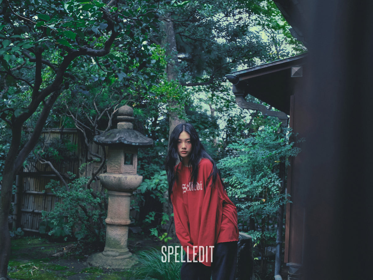 SPELL logo loose fit long sleeves tee