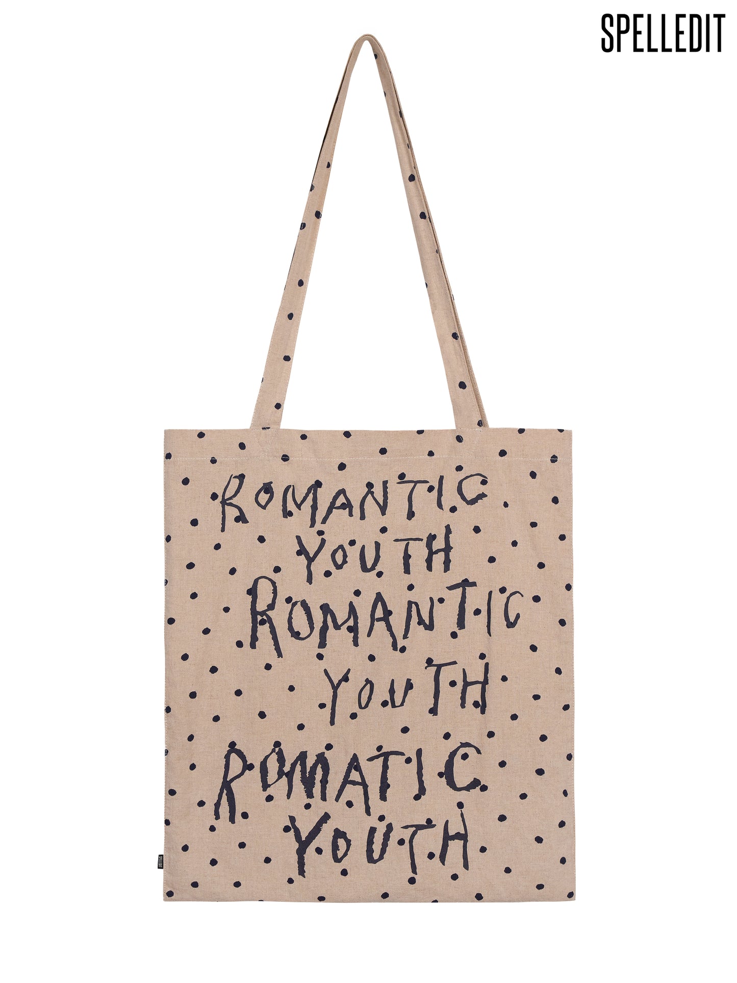 DOT LETTERING CANVAS BAG