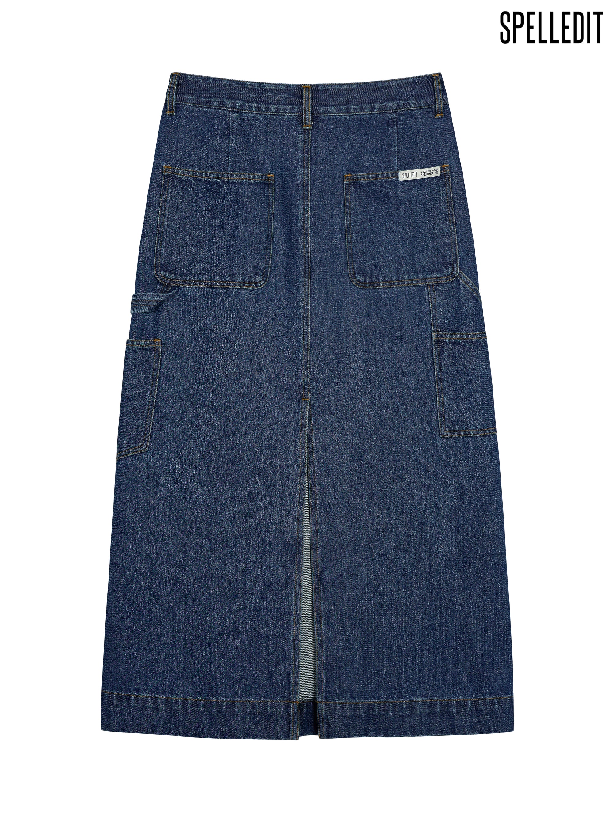 DENIM CARPENTER LONG SKIRT