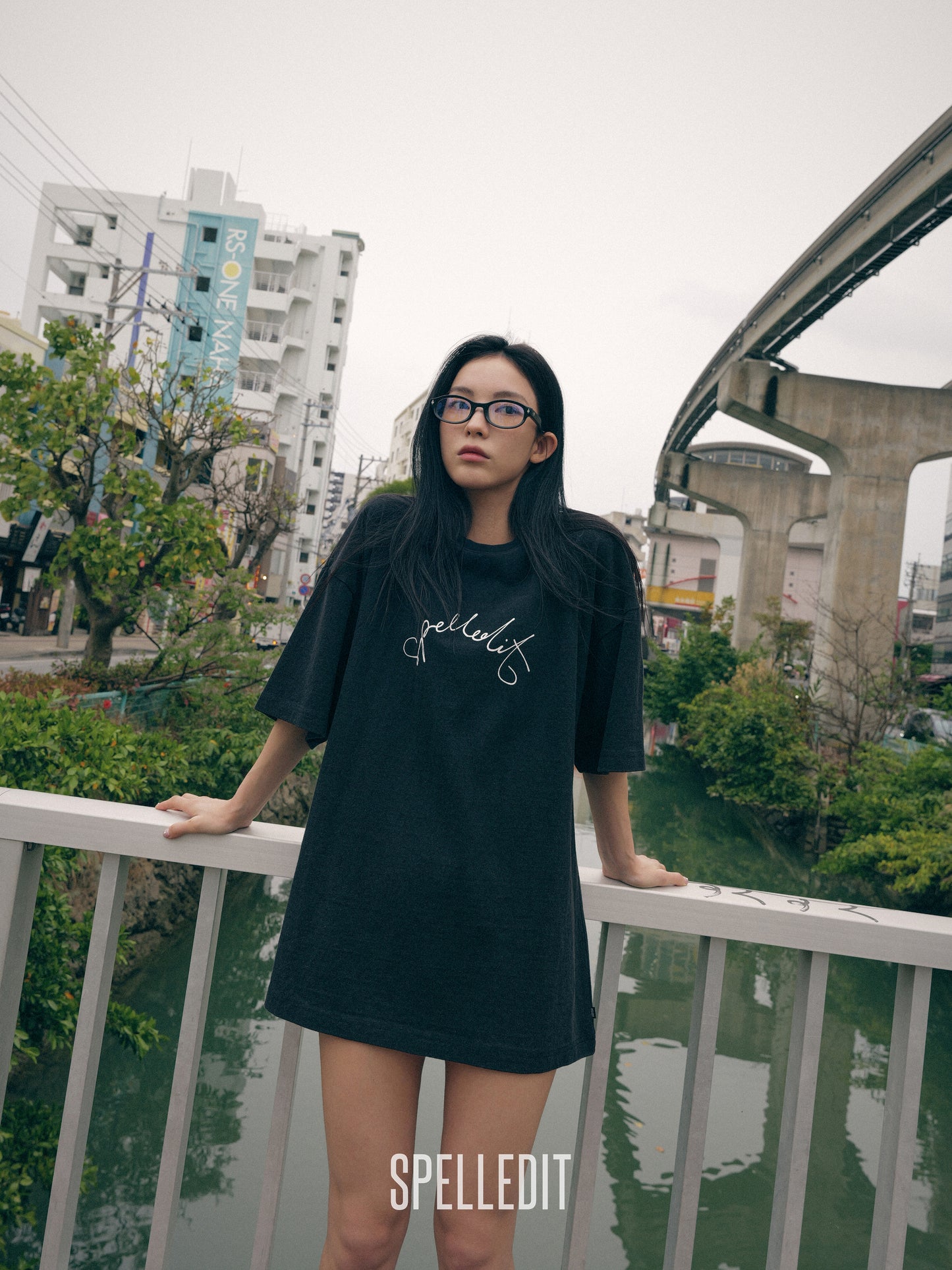 ROUND LOGO T-SHIRT DRESS
