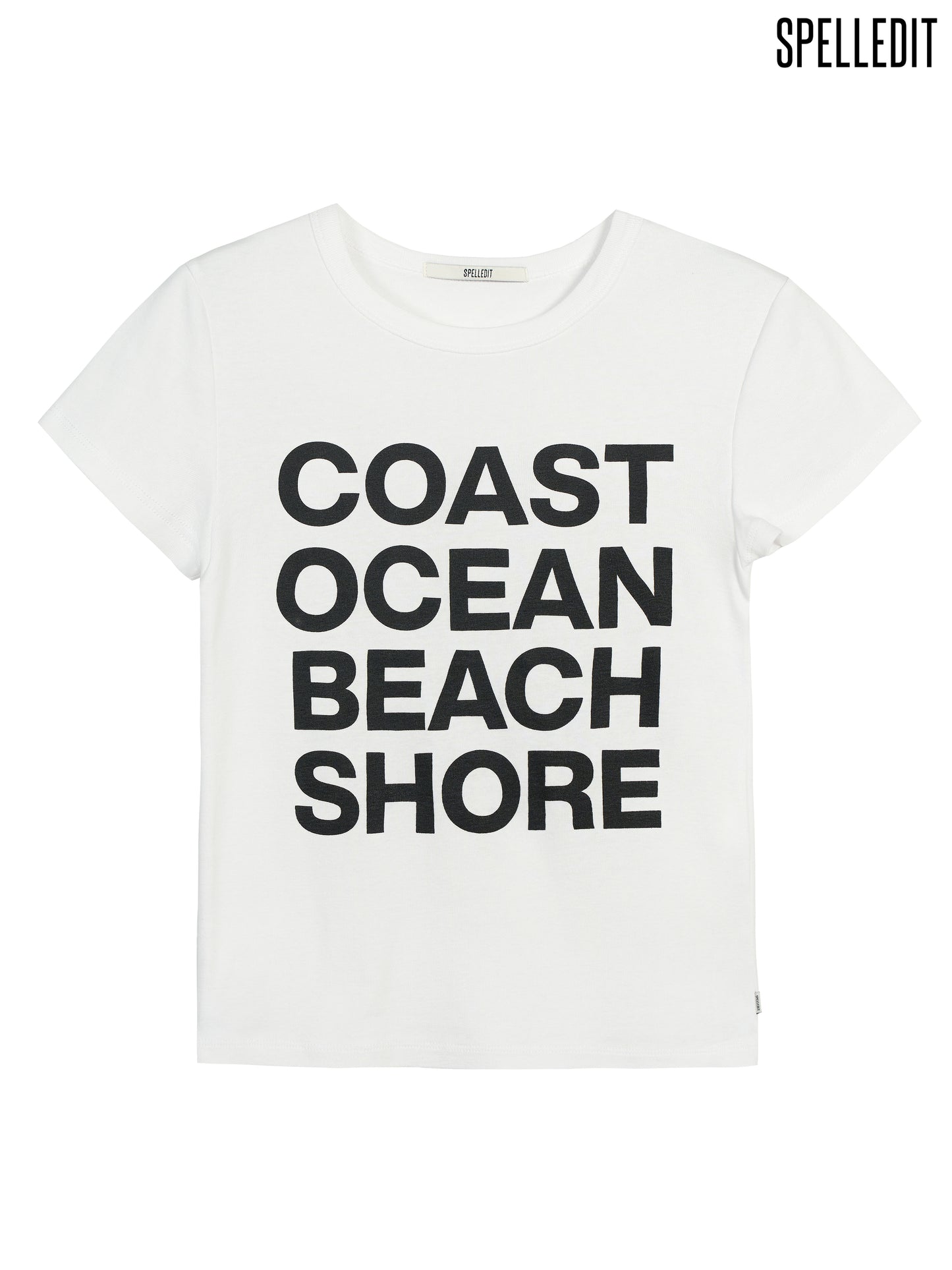 COASTAL WORDING PRINT T-SHIRT