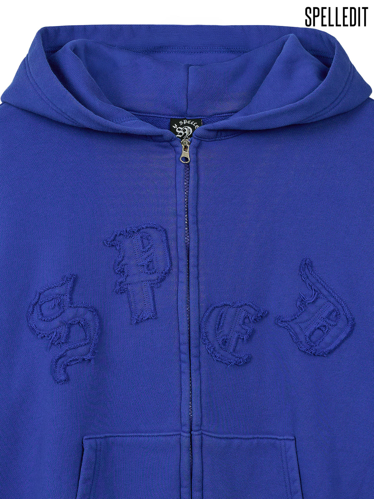 Logo Applique Hoodie zip up