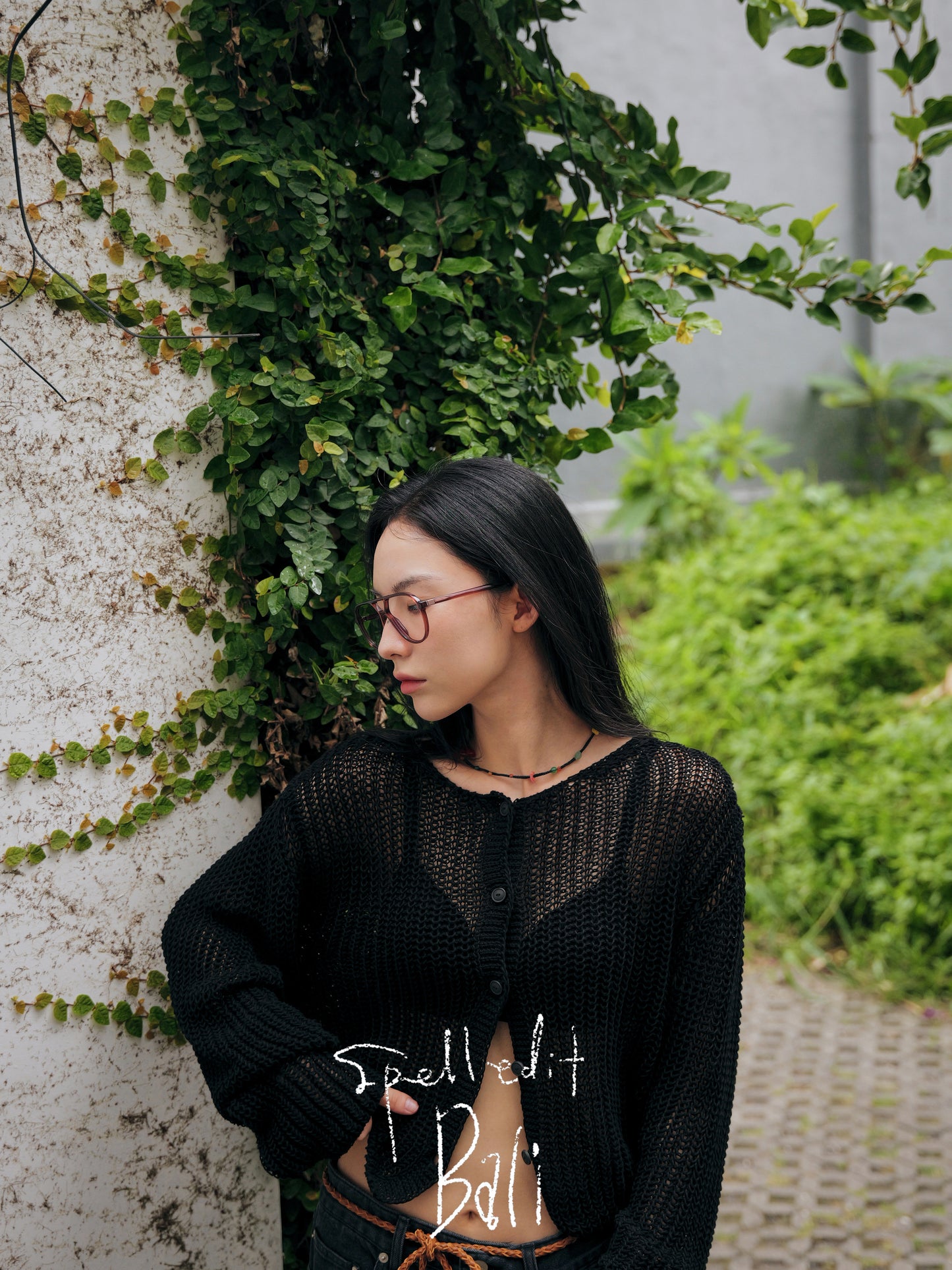 HACHI BOAT NECK CARDIGAN