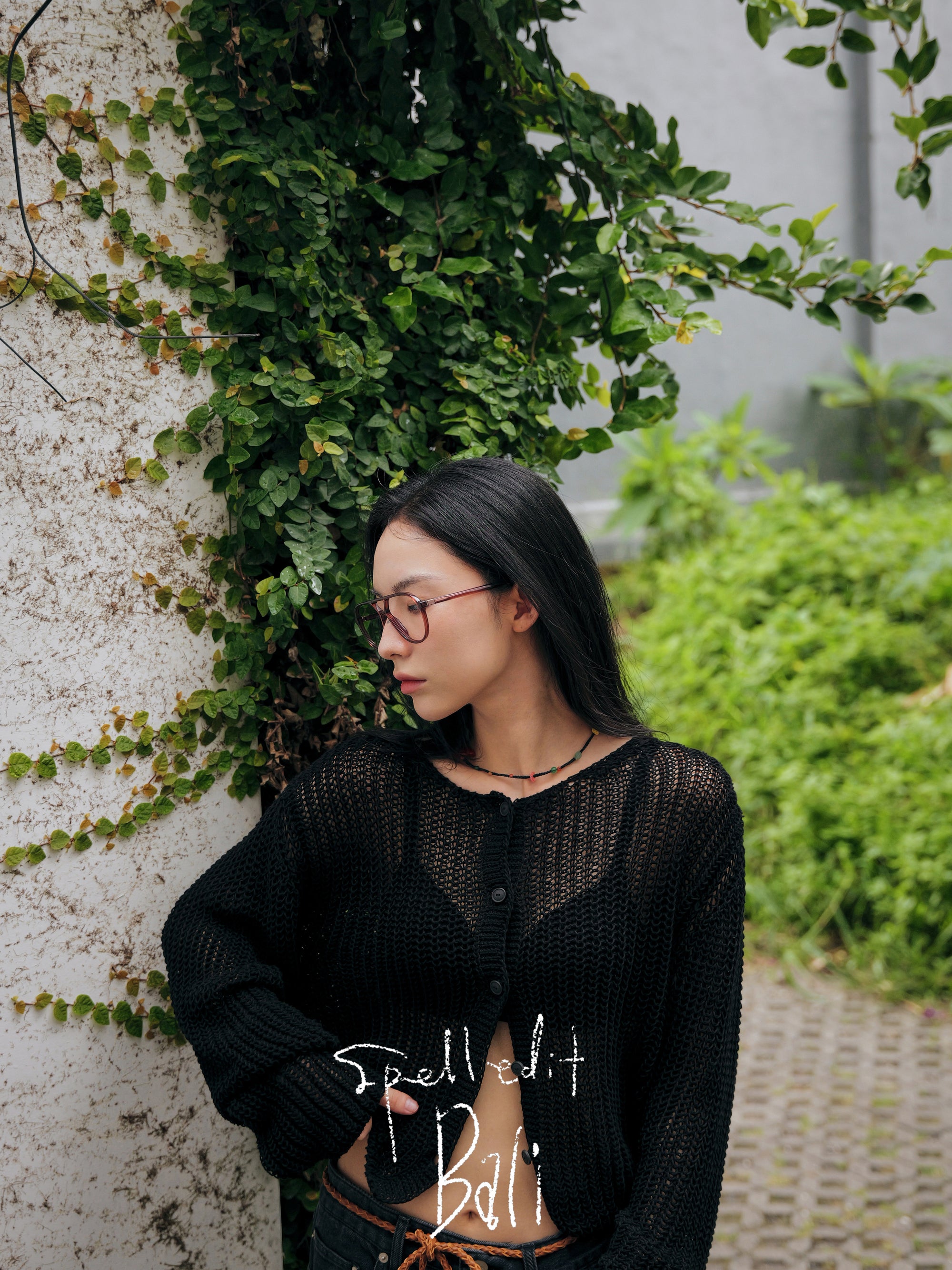 HACHI BOAT NECK CARDIGAN