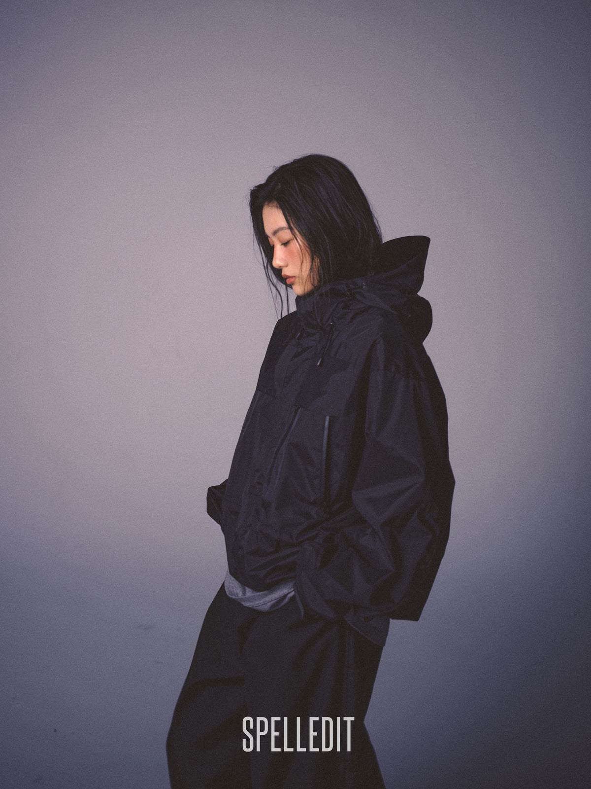 HOODED WINDBREAKER JACKET