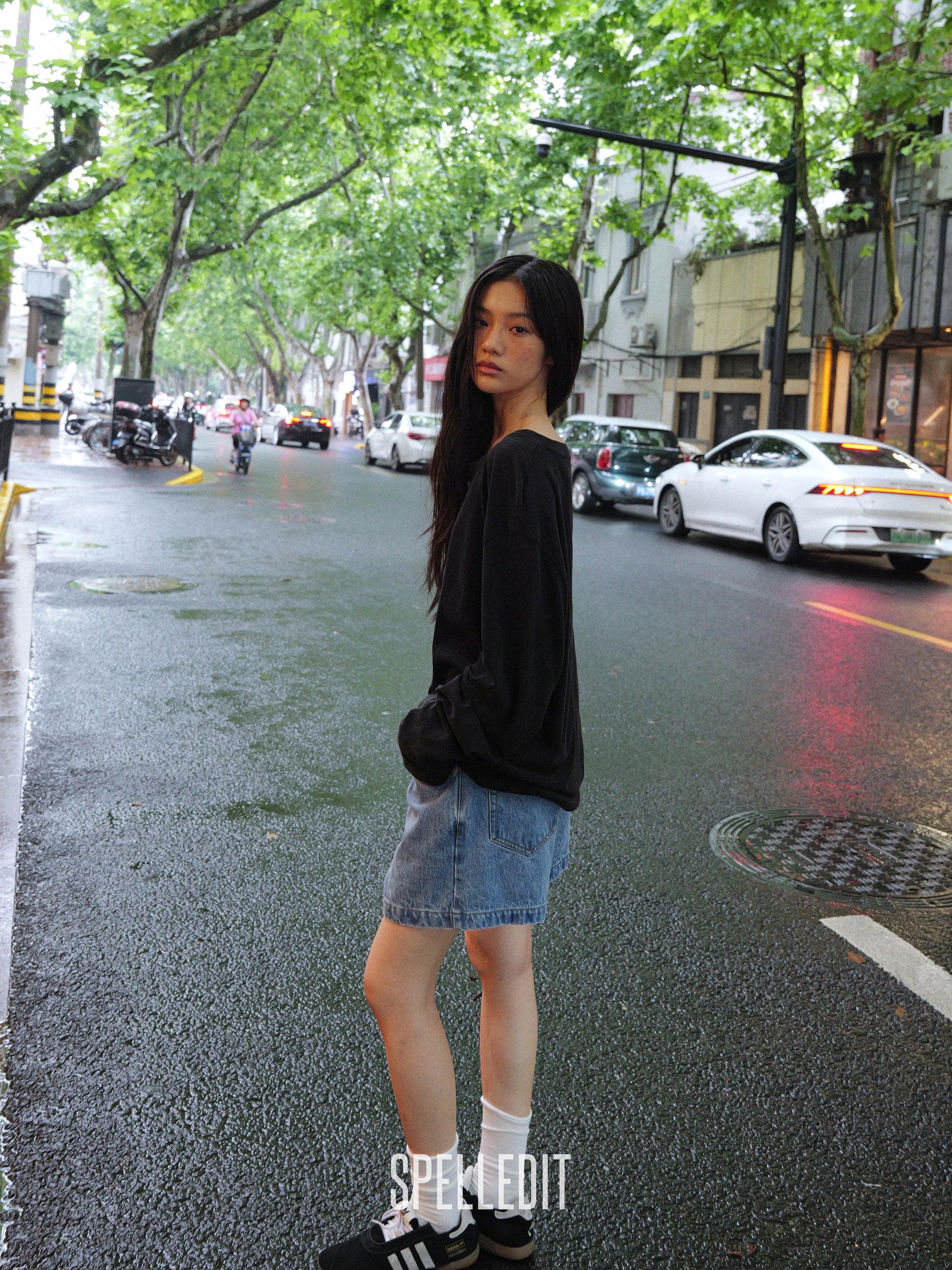 [6/22 PRE]DENIM 3/4 SHORTS