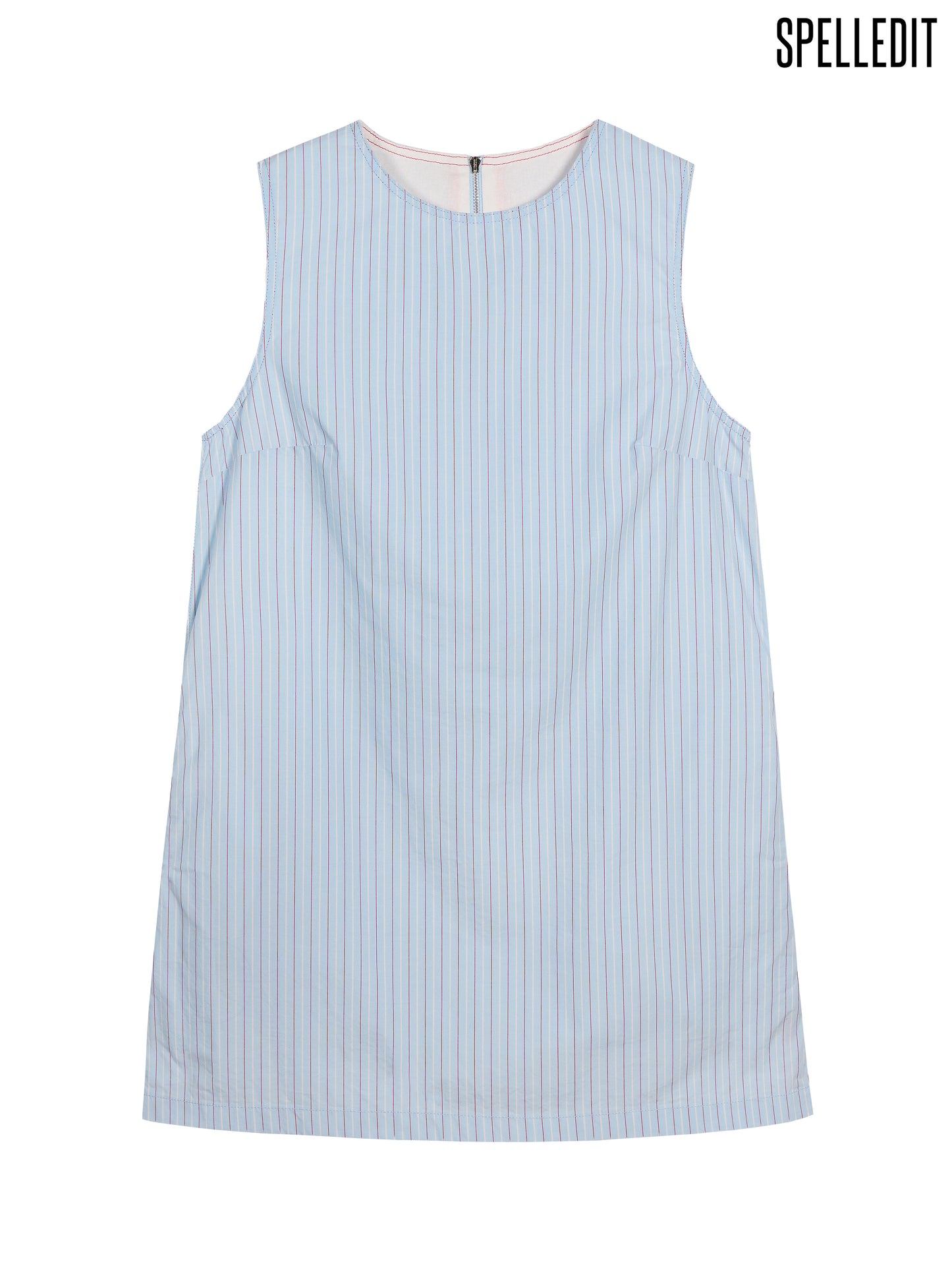 STRIPED REVERSIBLE SLEEVELESS DRESS