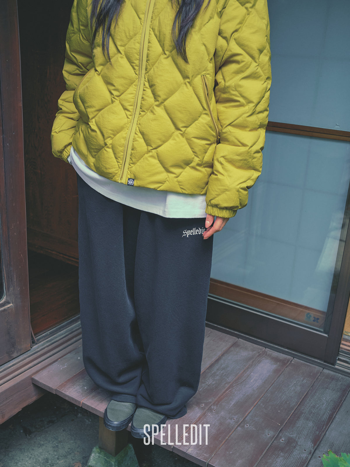 SPELL logo detailed frenchterry pants