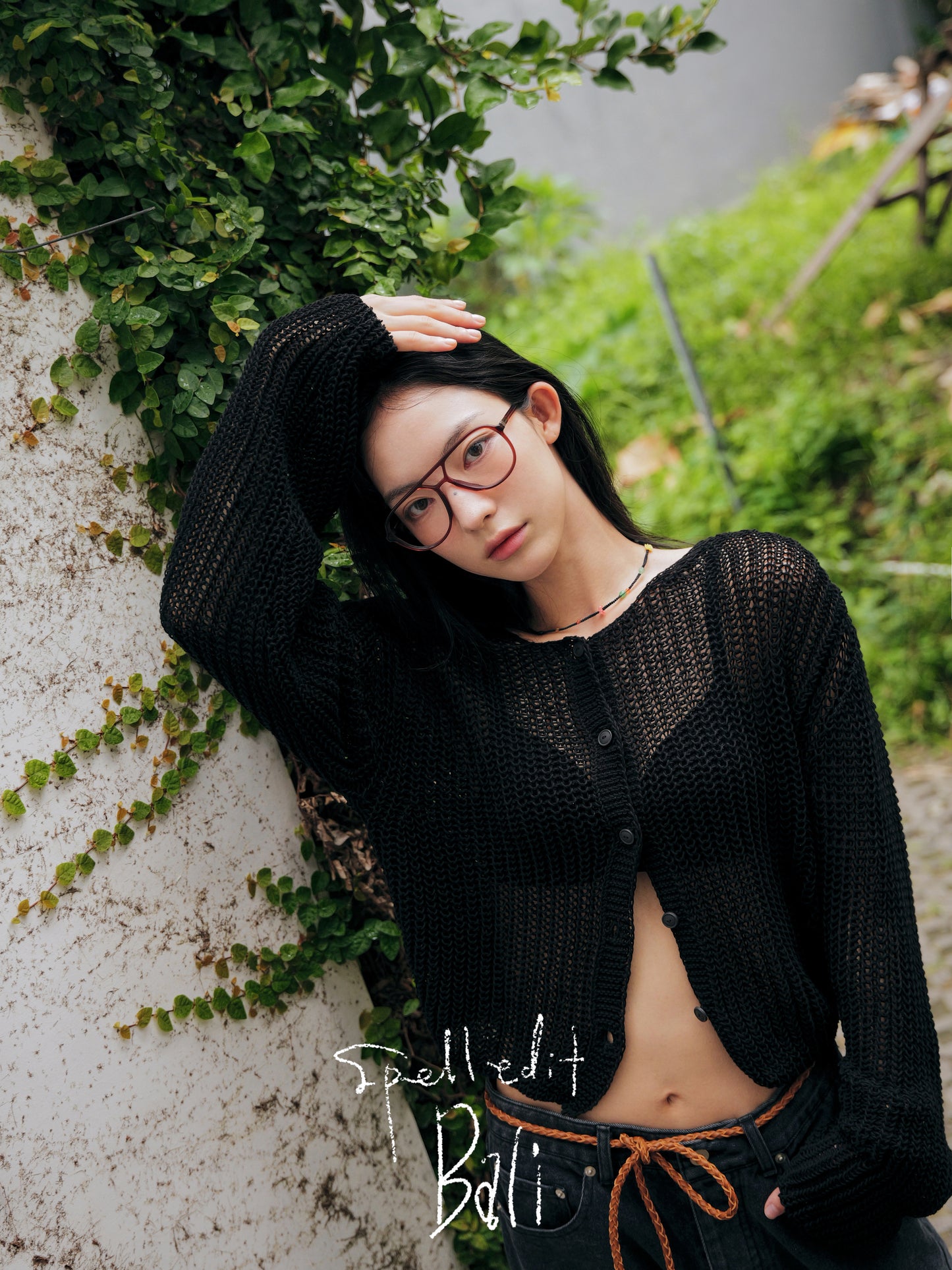 HACHI BOAT NECK CARDIGAN