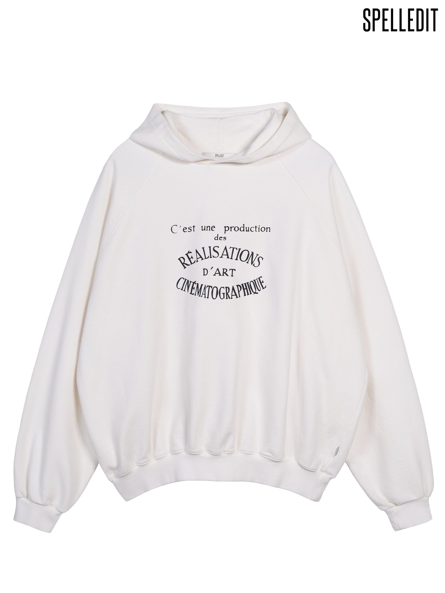 LETTERING RAGLAN HOODIE