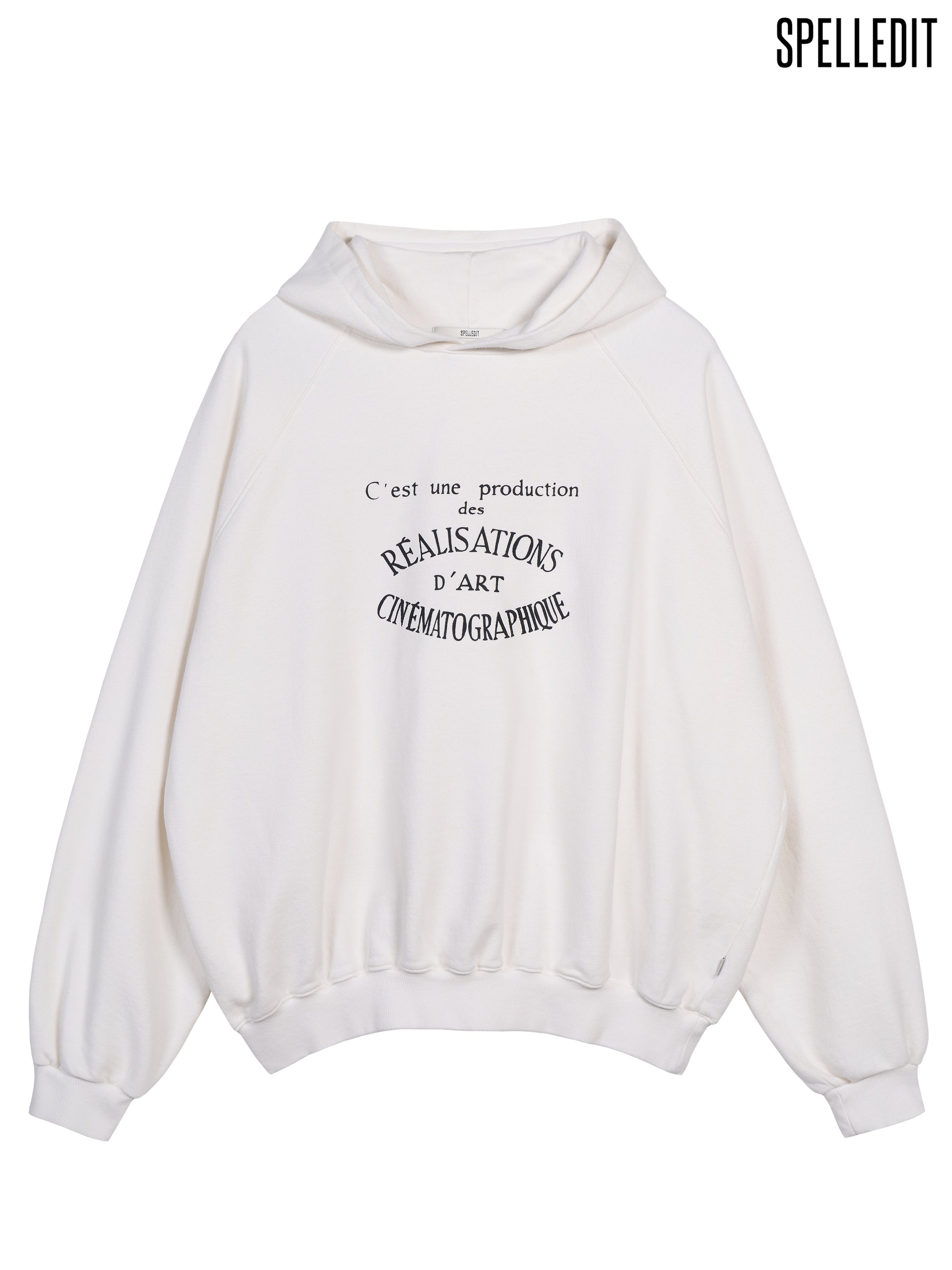 LETTERING RAGLAN HOODIE