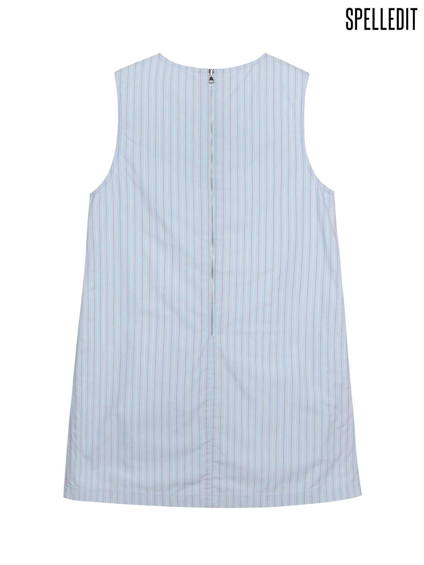 STRIPED REVERSIBLE SLEEVELESS DRESS