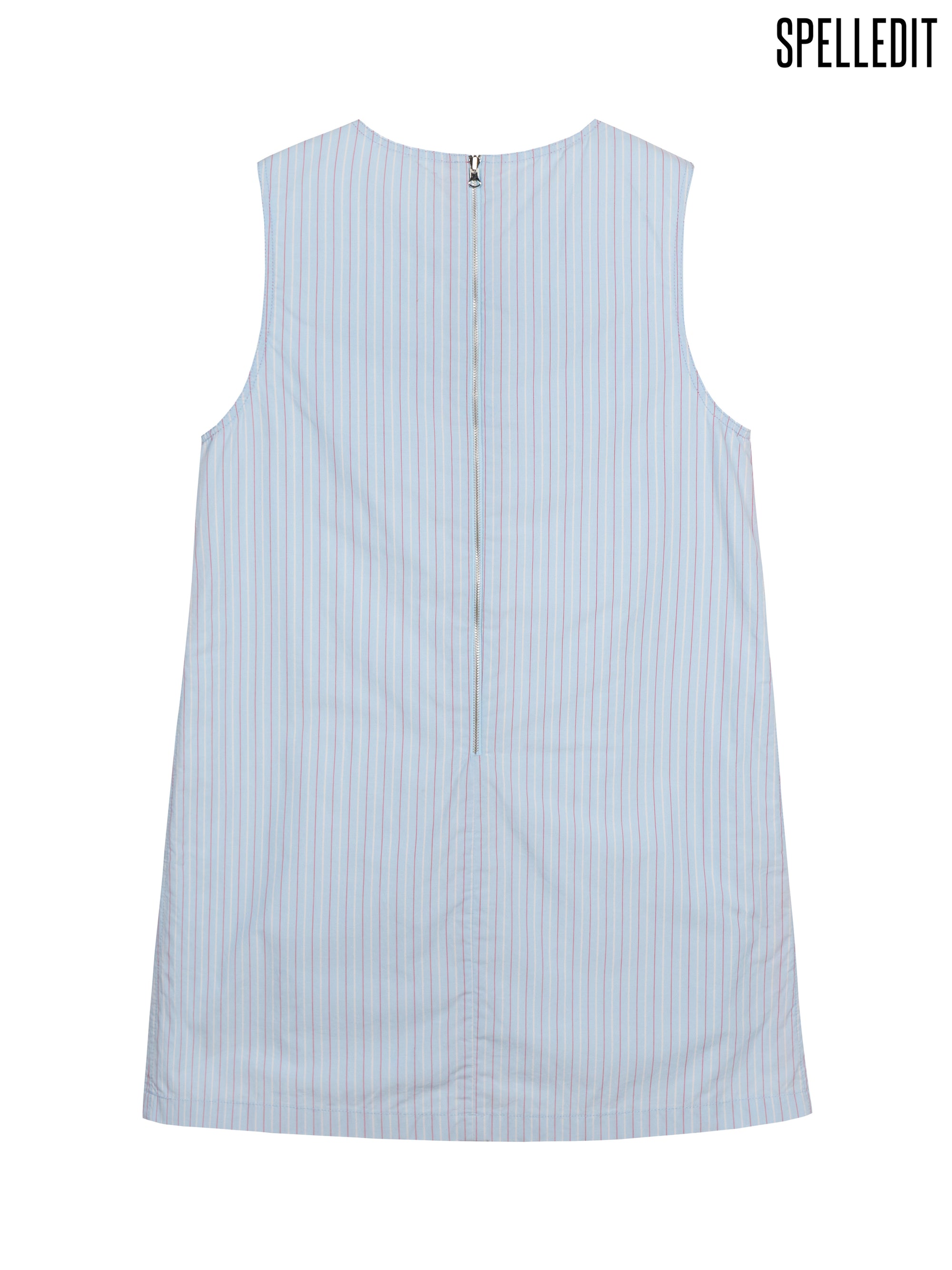 STRIPED REVERSIBLE SLEEVELESS DRESS