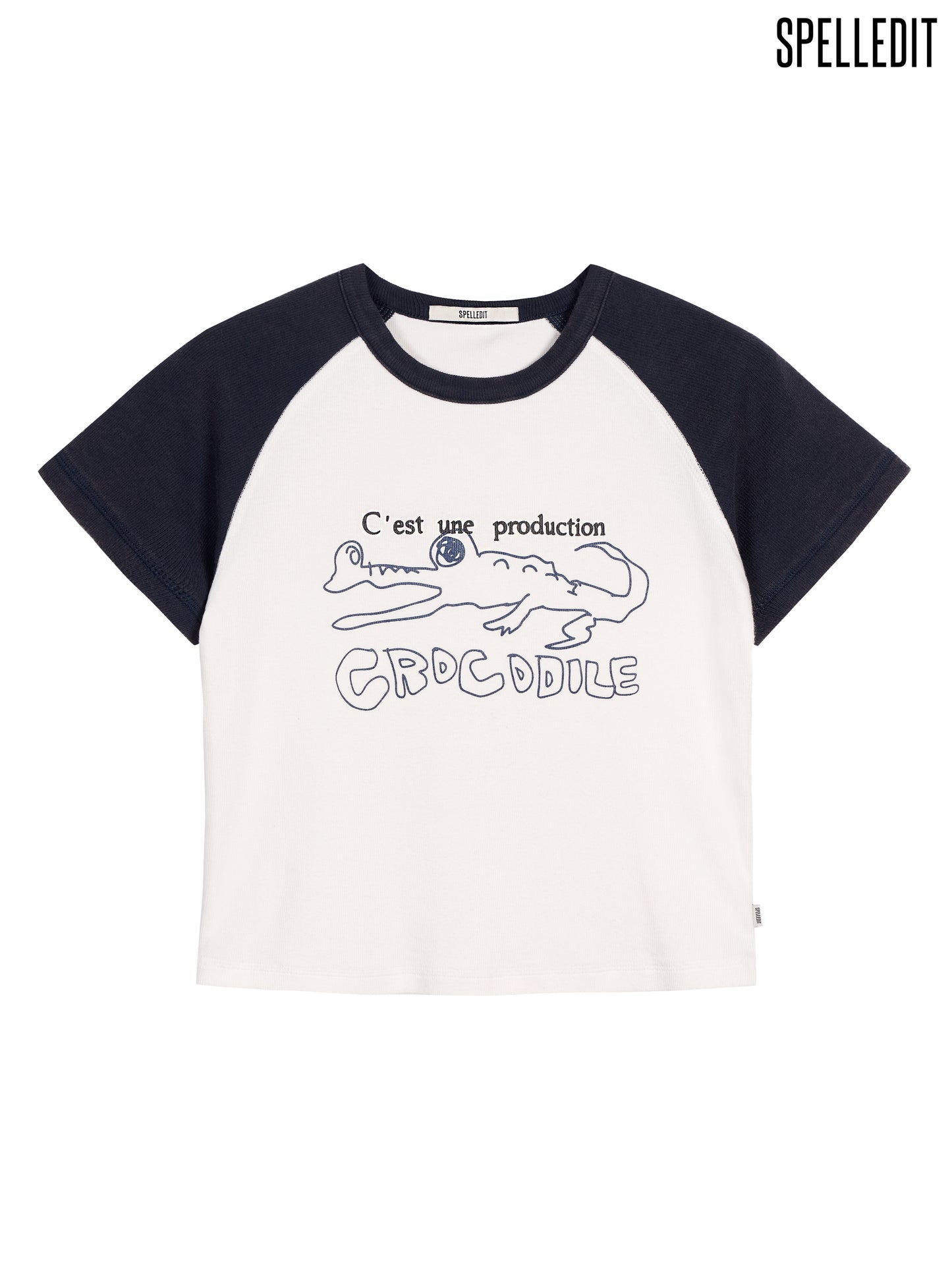 CROCODILE RAGLAN SLIM T-SHIRT