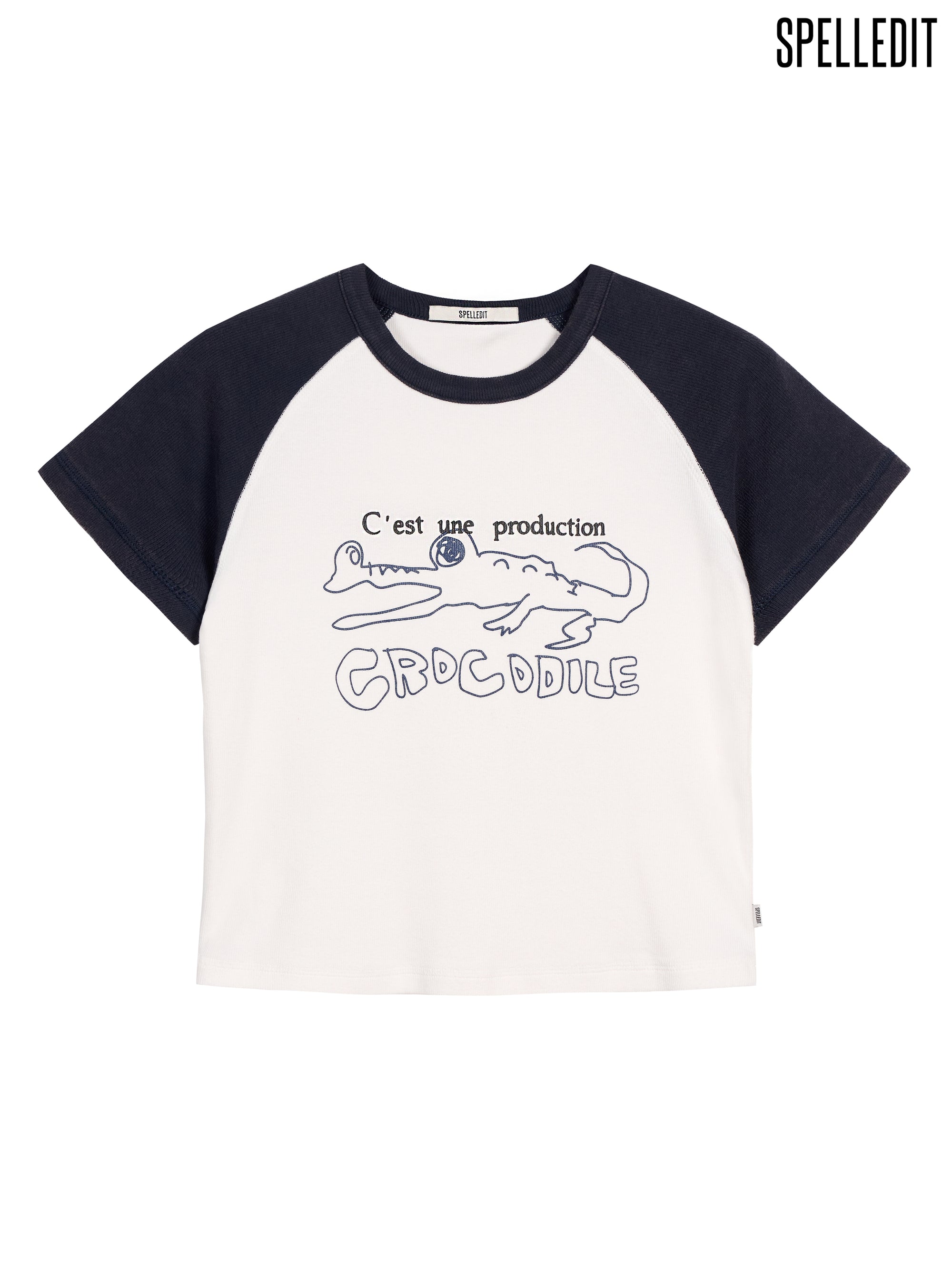 CROCODILE RAGLAN SLIM T-SHIRT