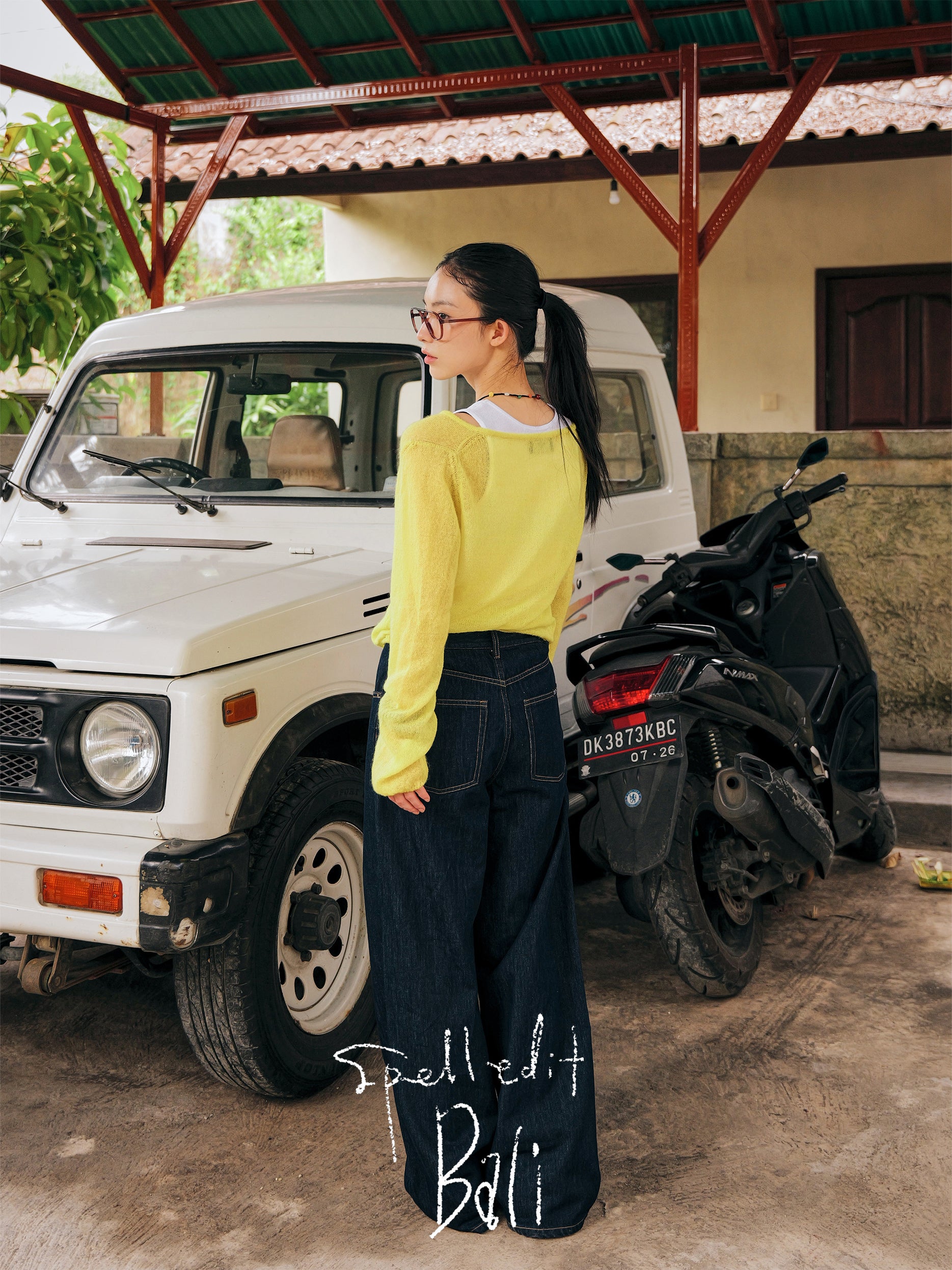 HENLEY NECK KNIT