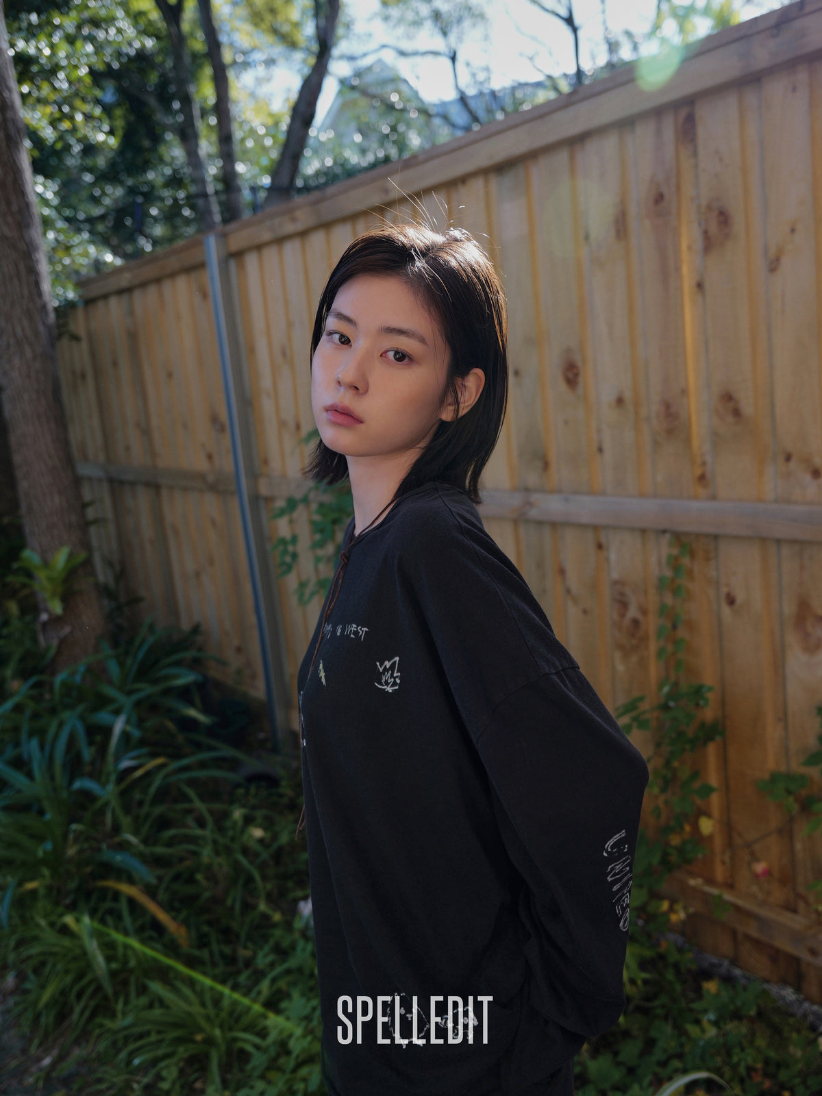 HAND DRAWN LONG SLEEVE T-SHIRT