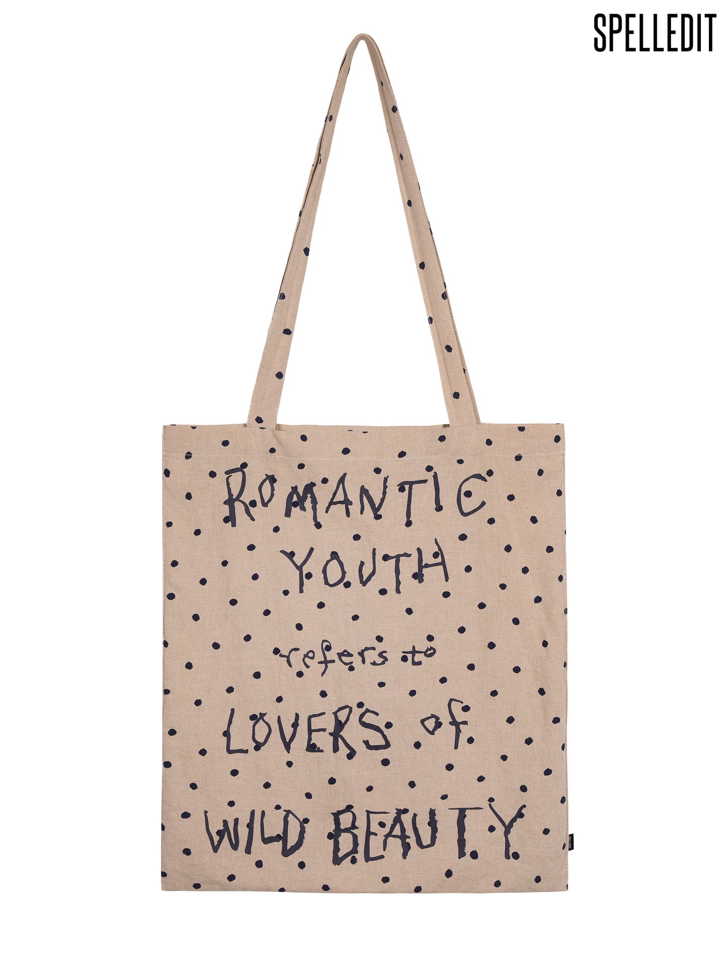 DOT LETTERING CANVAS BAG