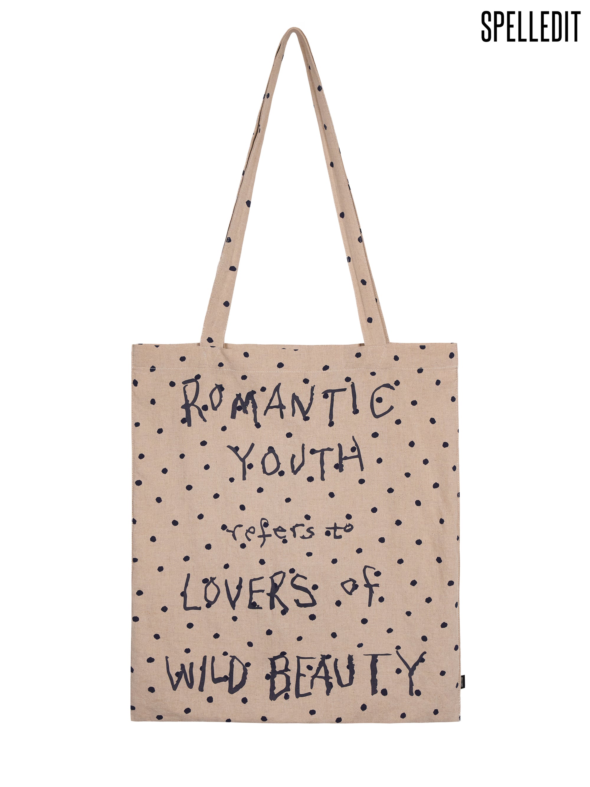 DOT LETTERING CANVAS BAG