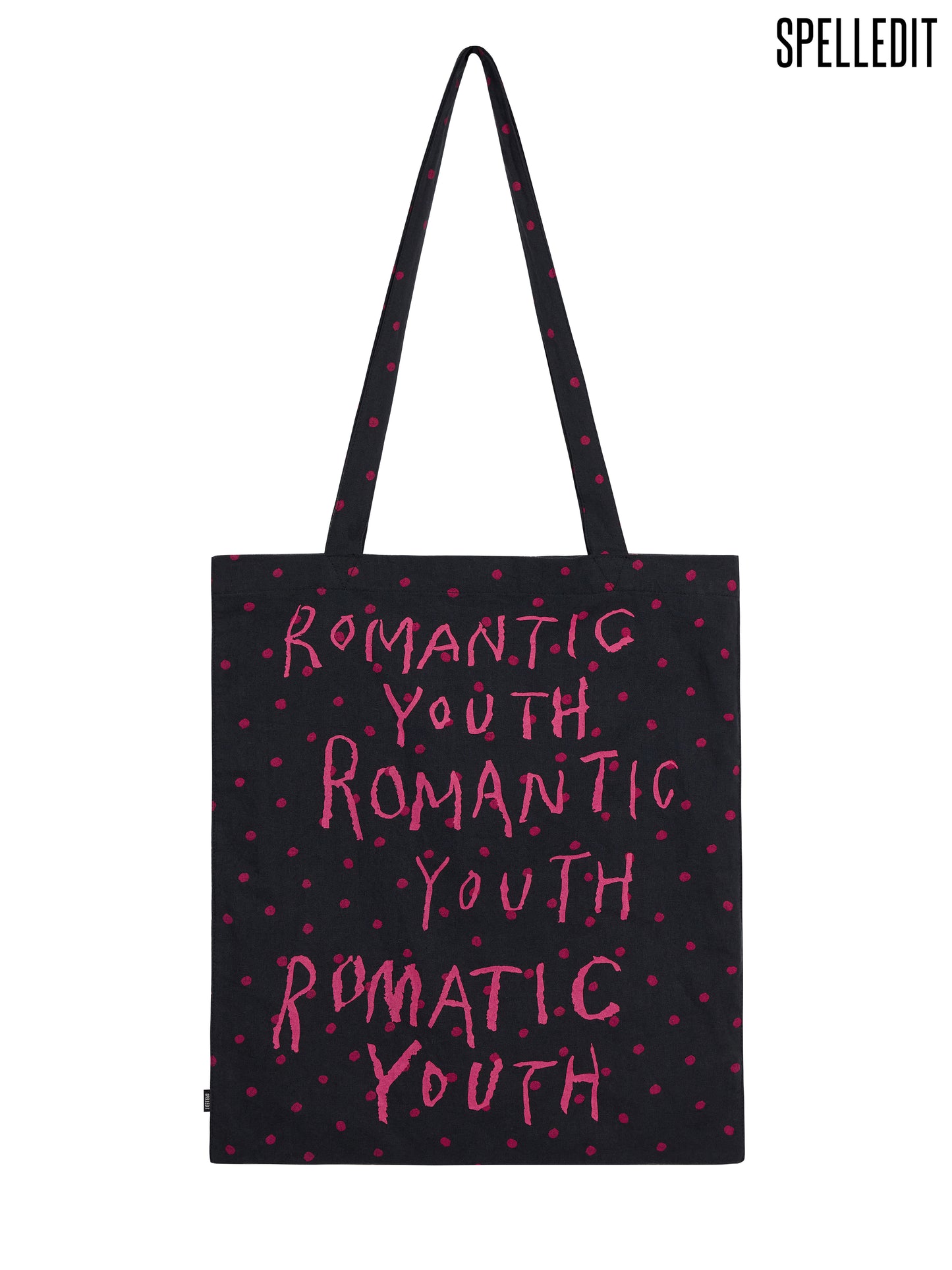 DOT LETTERING CANVAS BAG