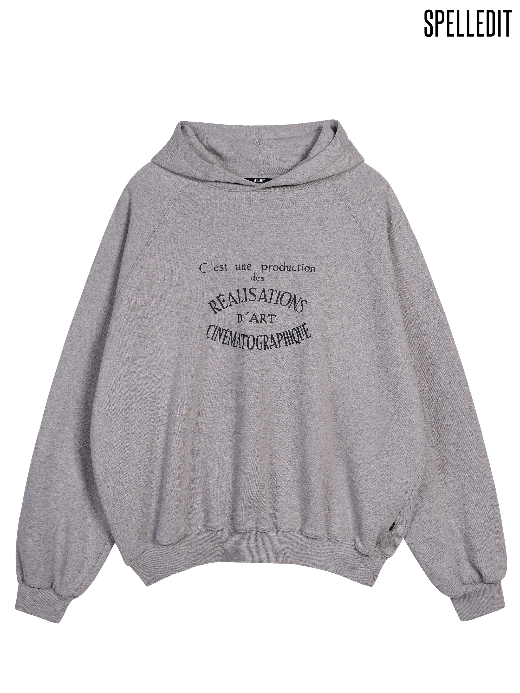 LETTERING RAGLAN HOODIE